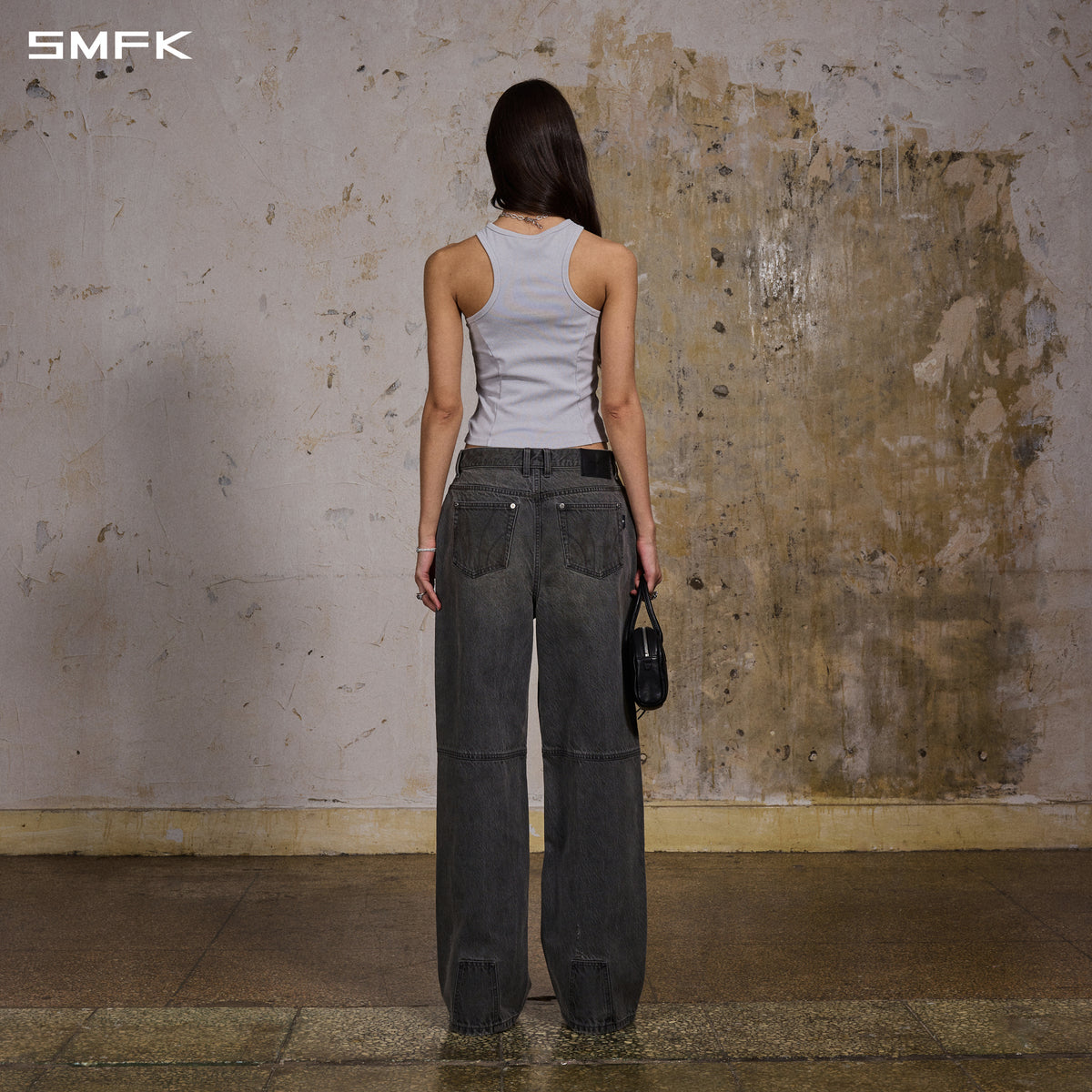 MIRAGE MODE STRT DENIM PANTS/COTTON/W
