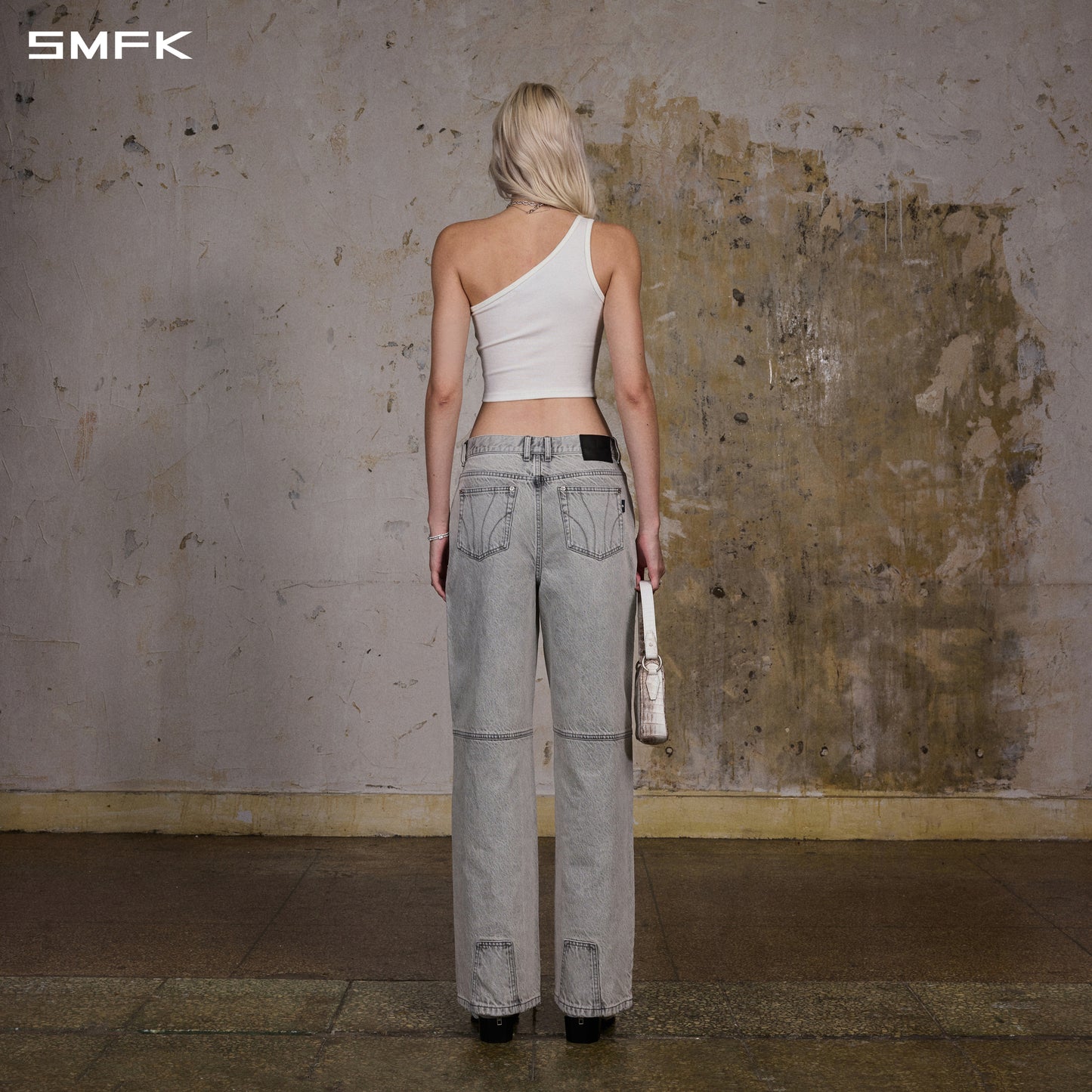 MIRAGE MODE STRT DENIM PANTS/COTTON/W