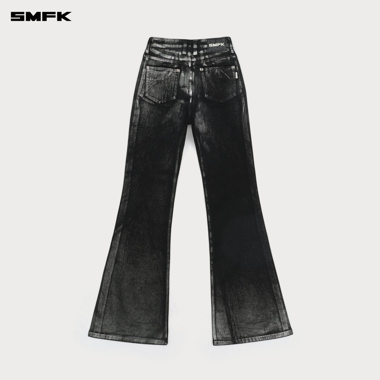 FUTURE Star Phantom Glitter Flared Jeans Starry Silver