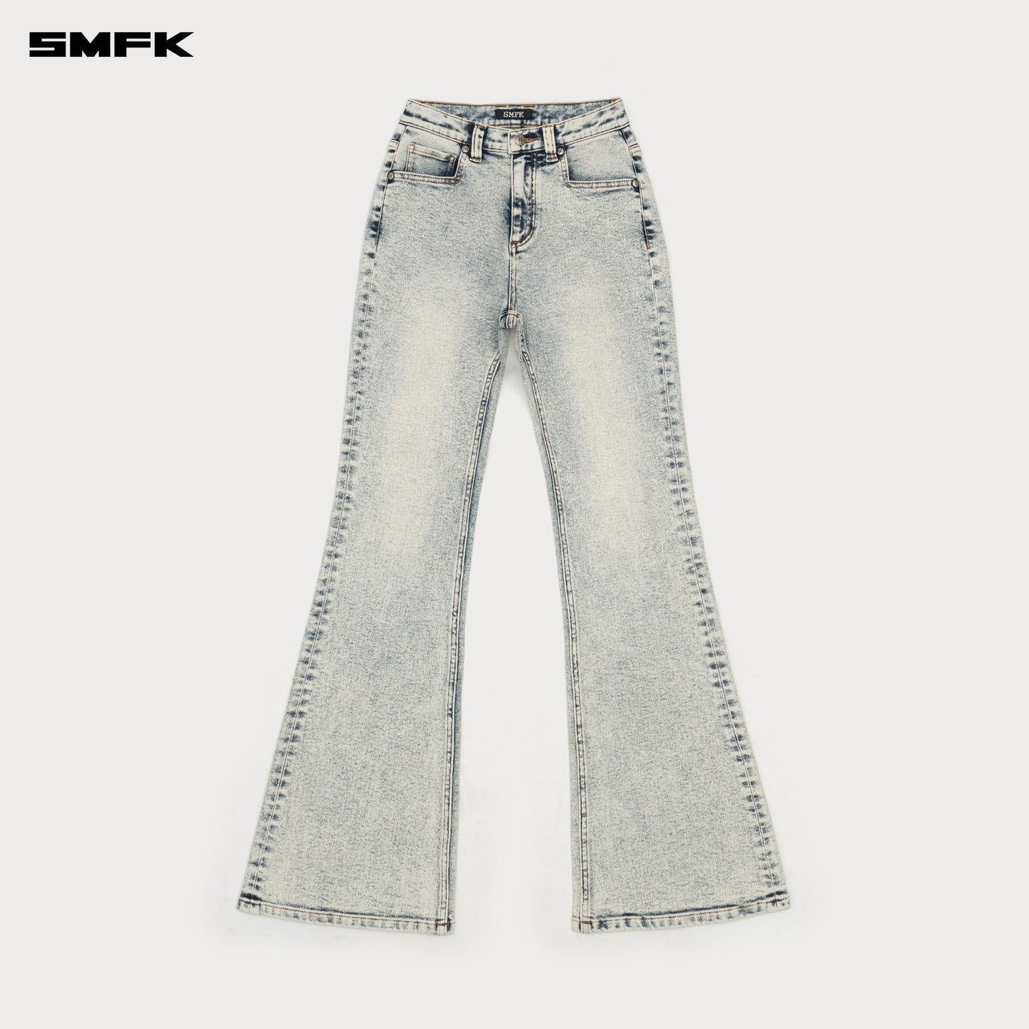 Compass Classic Flared Jeans White Snowflake