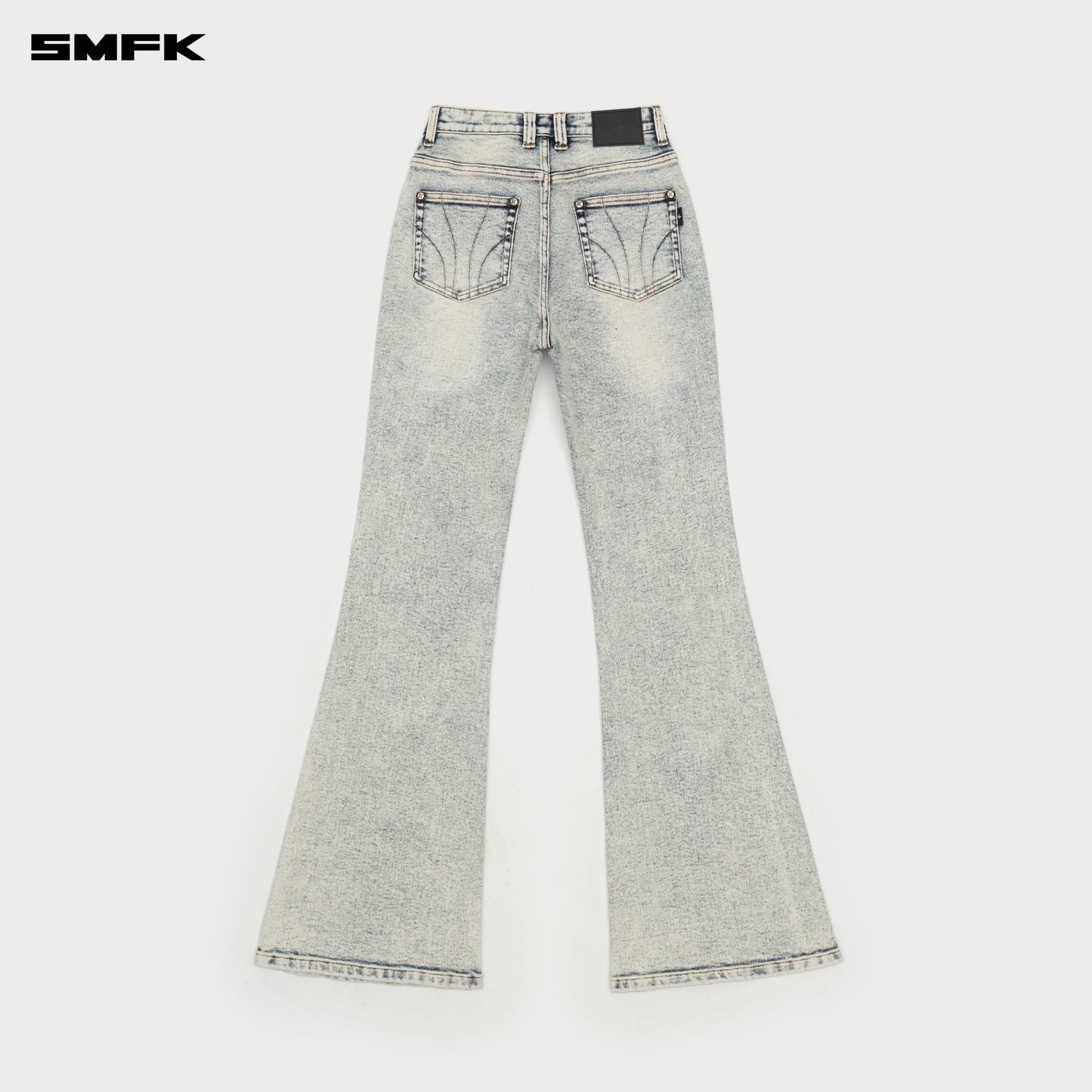 Compass Classic Flared Jeans White Snowflake