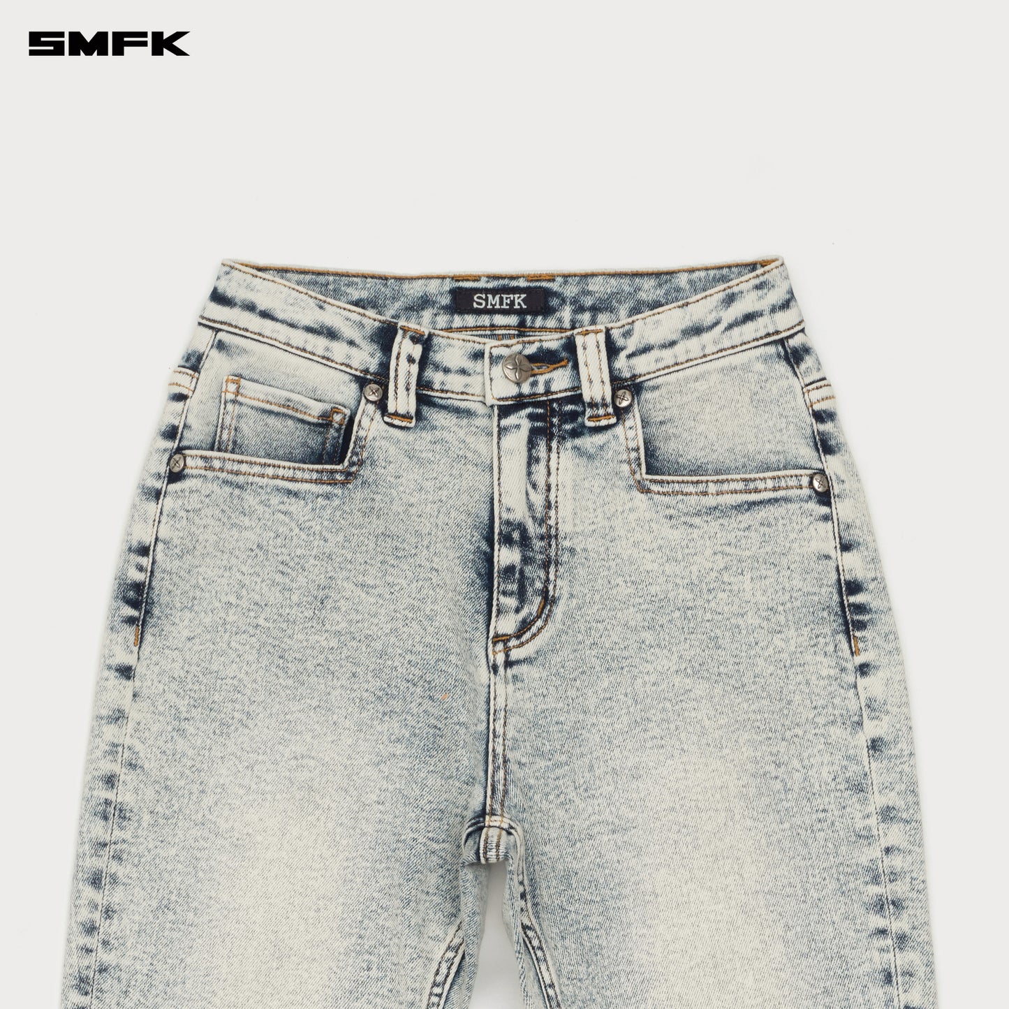 Compass Classic Flared Jeans White Snowflake