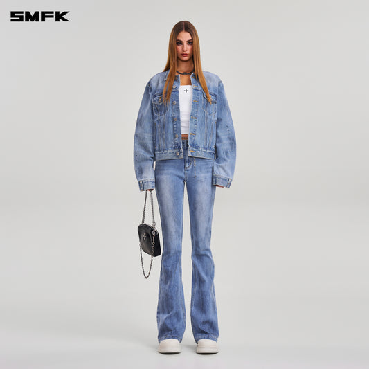 COMPASS MODE WASTELAND STORM DENIM PANTS/ SKY BLUE