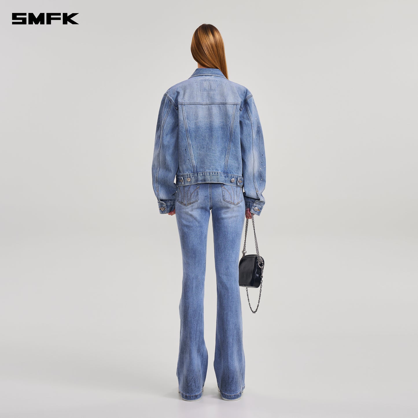 COMPASS MODE WASTELAND STORM DENIM PANTS/ SKY BLUE