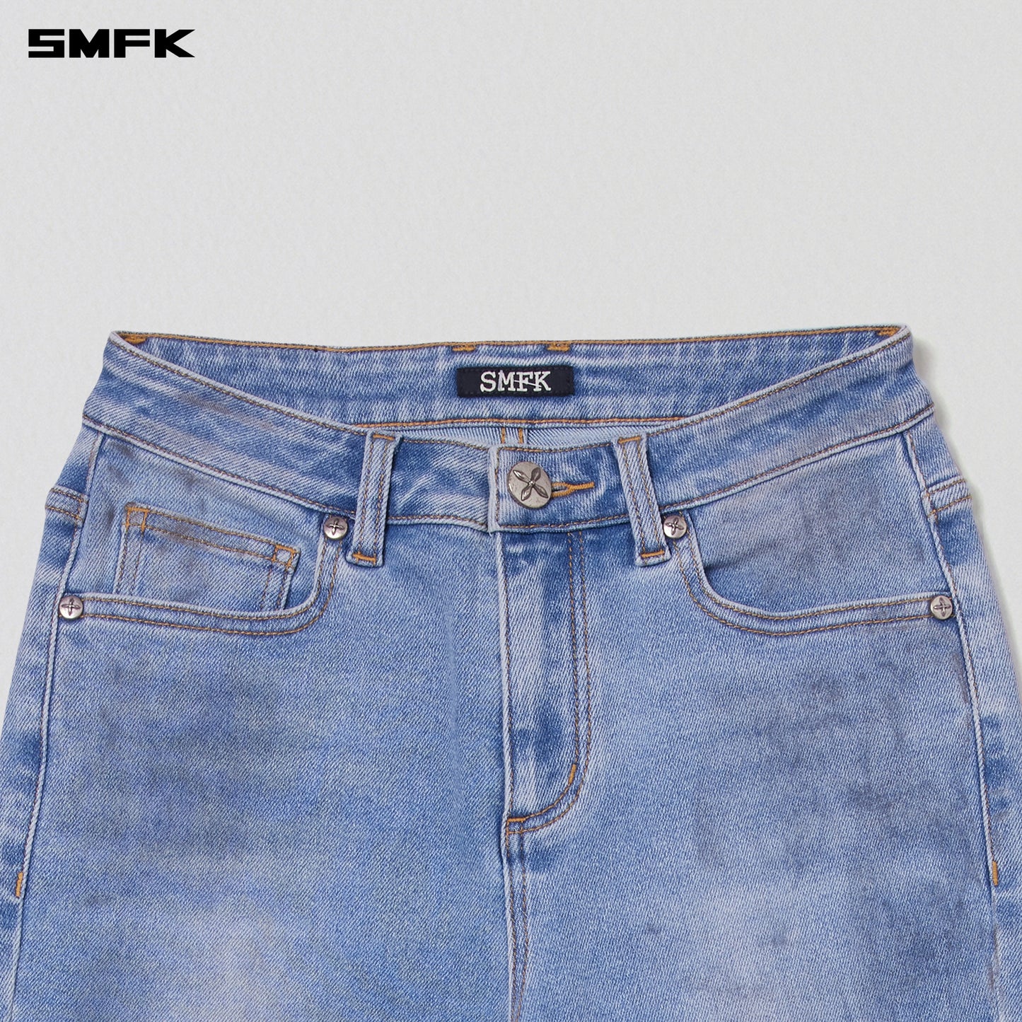 COMPASS MODE WASTELAND STORM DENIM PANTS/ SKY BLUE