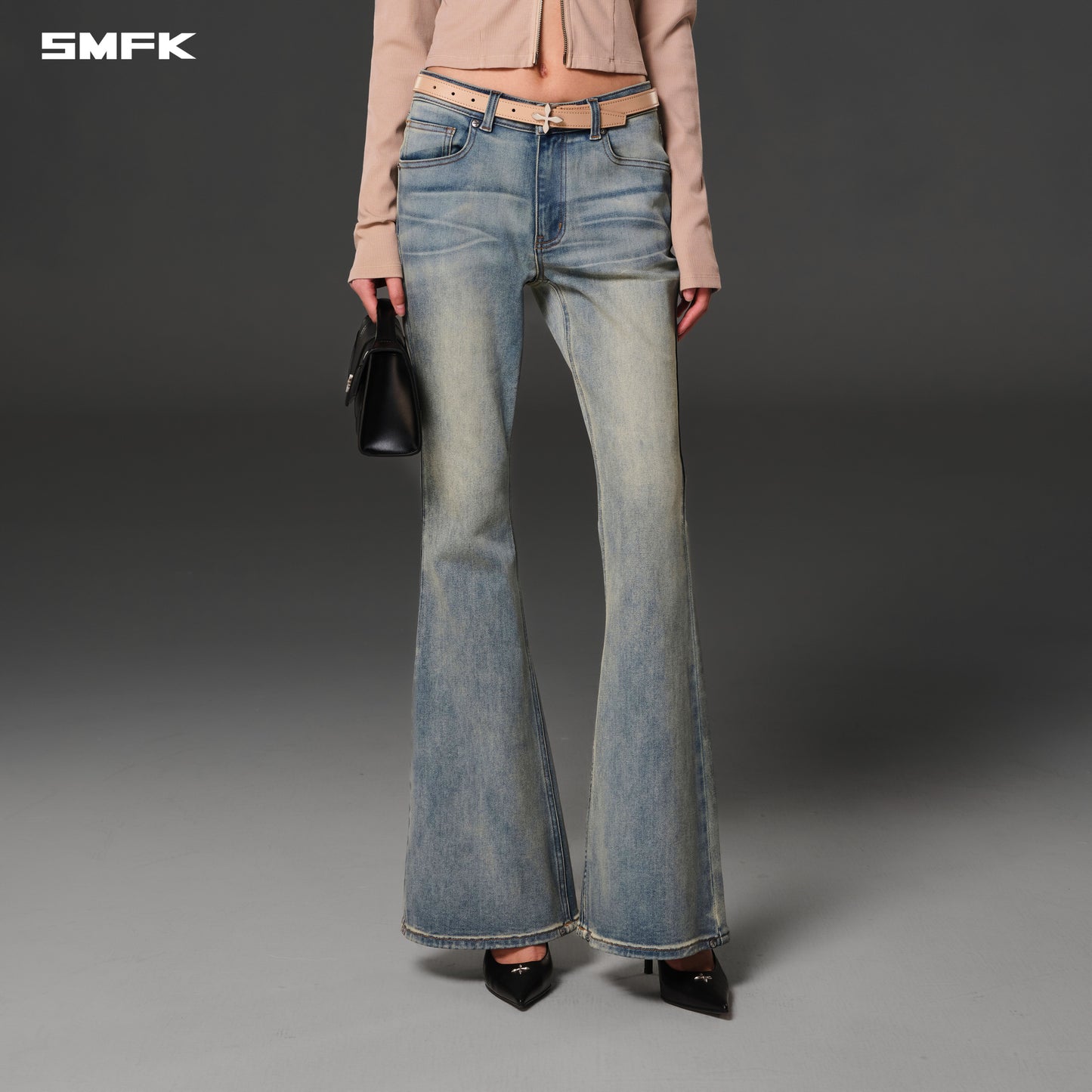 COMPASS HURRICANE MID DENIM PANTS/E-COTTON - CLOUD BLUE