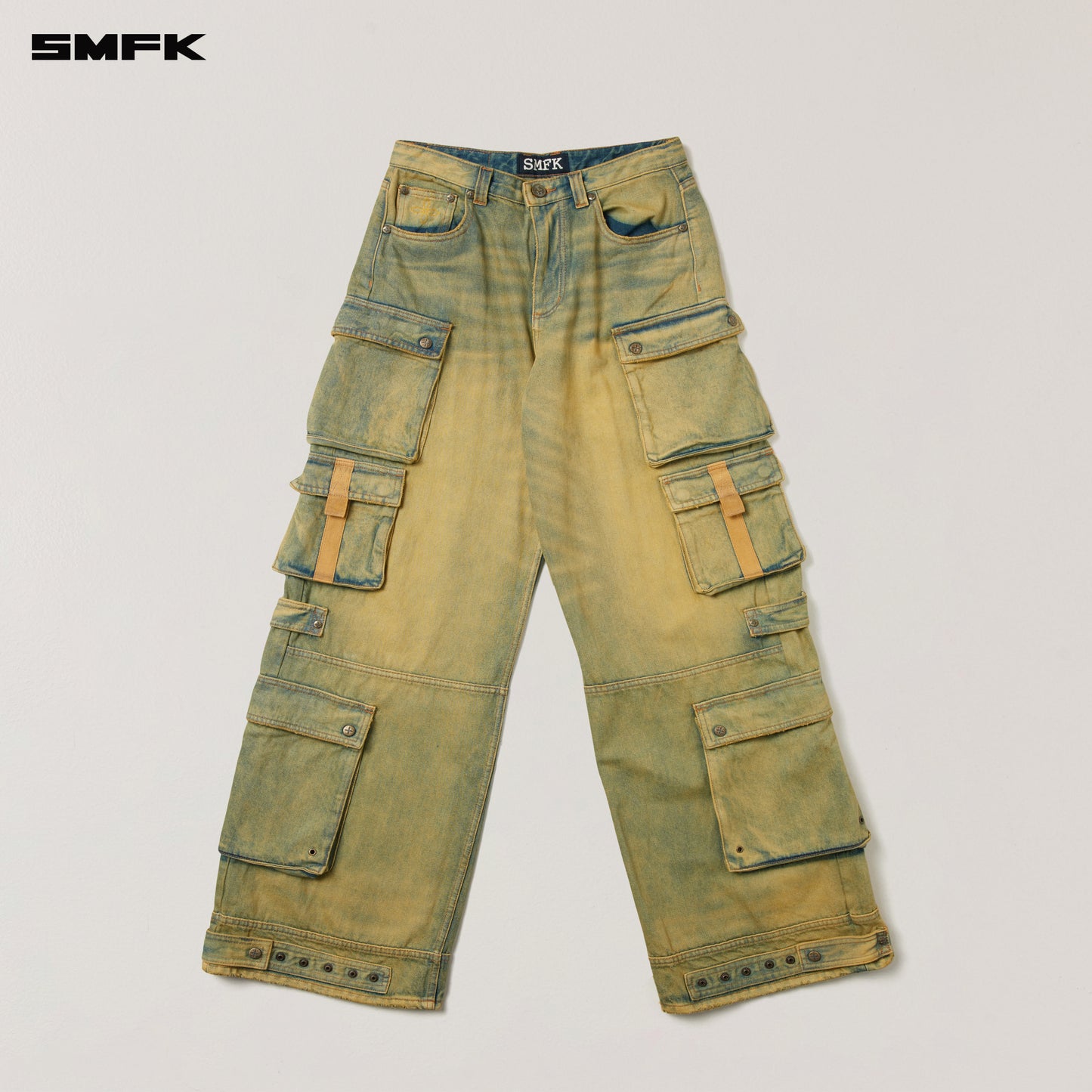 COMPASS WILD HORSE MULTI POCKETS DENIM PANTS/ CHEESE