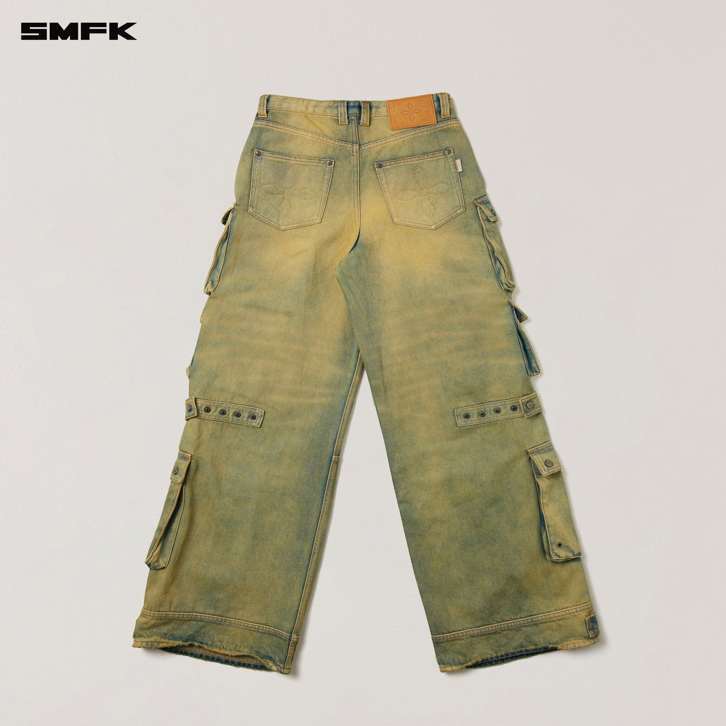 COMPASS WILD HORSE MULTI POCKETS DENIM PANTS/ CHEESE