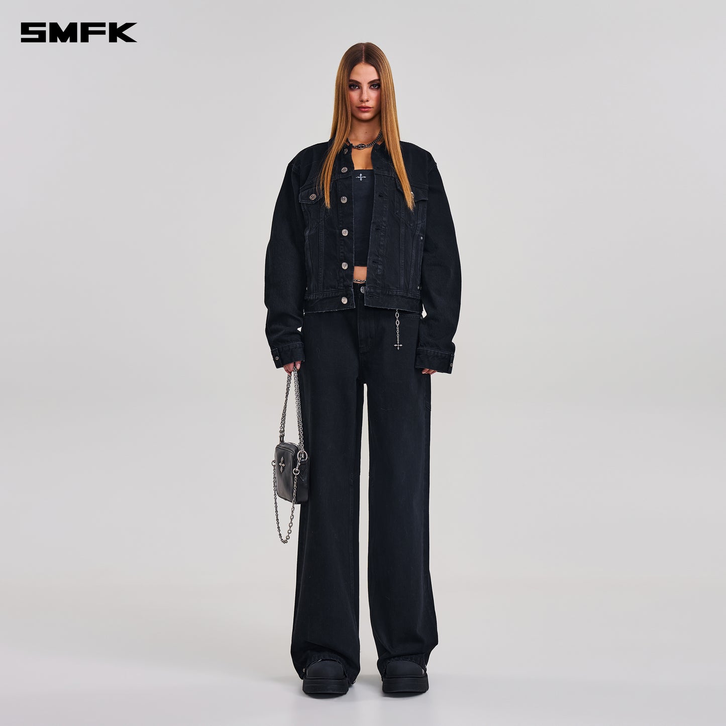 COMPASS MODE TOWER DENIM PANTS/ WILD BLACK