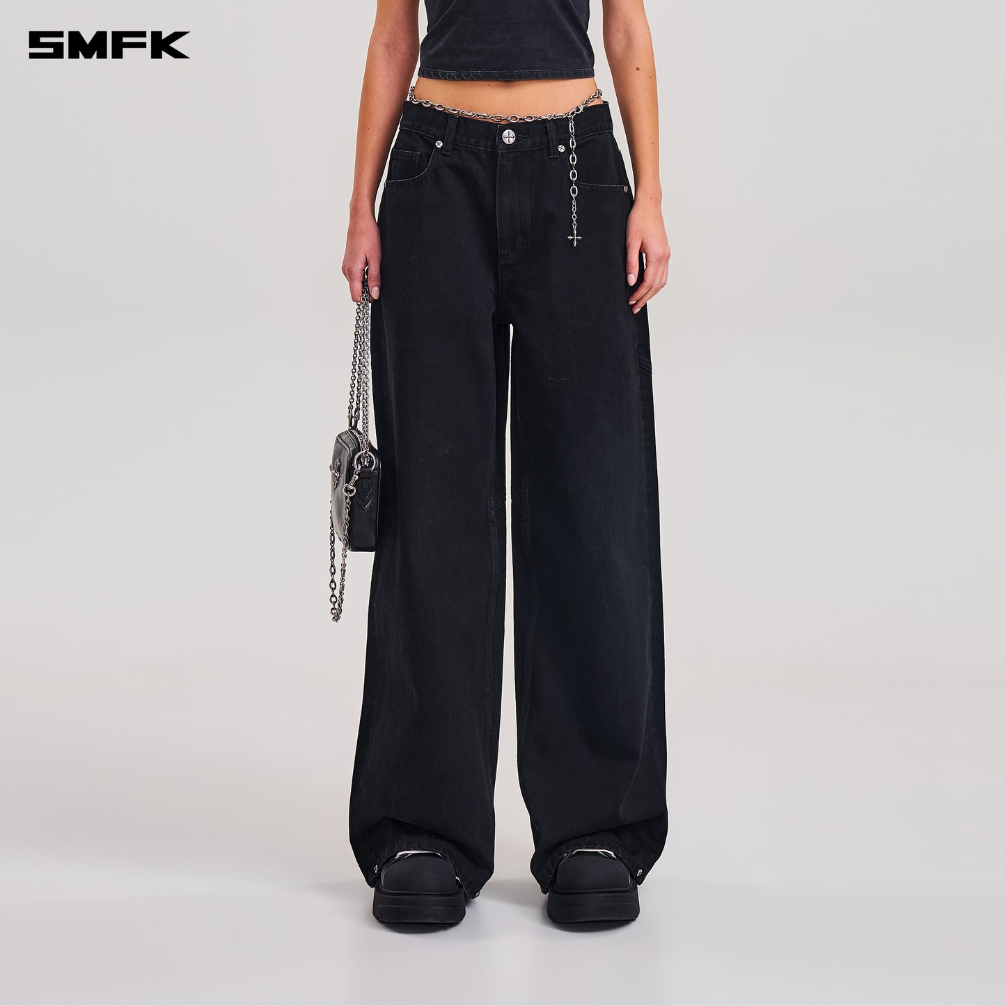 COMPASS MODE TOWER DENIM PANTS/ WILD BLACK