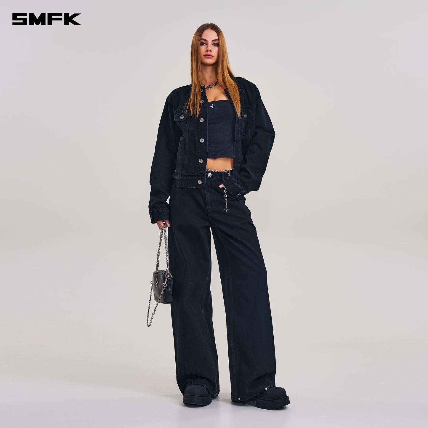 COMPASS MODE TOWER DENIM PANTS/ WILD BLACK