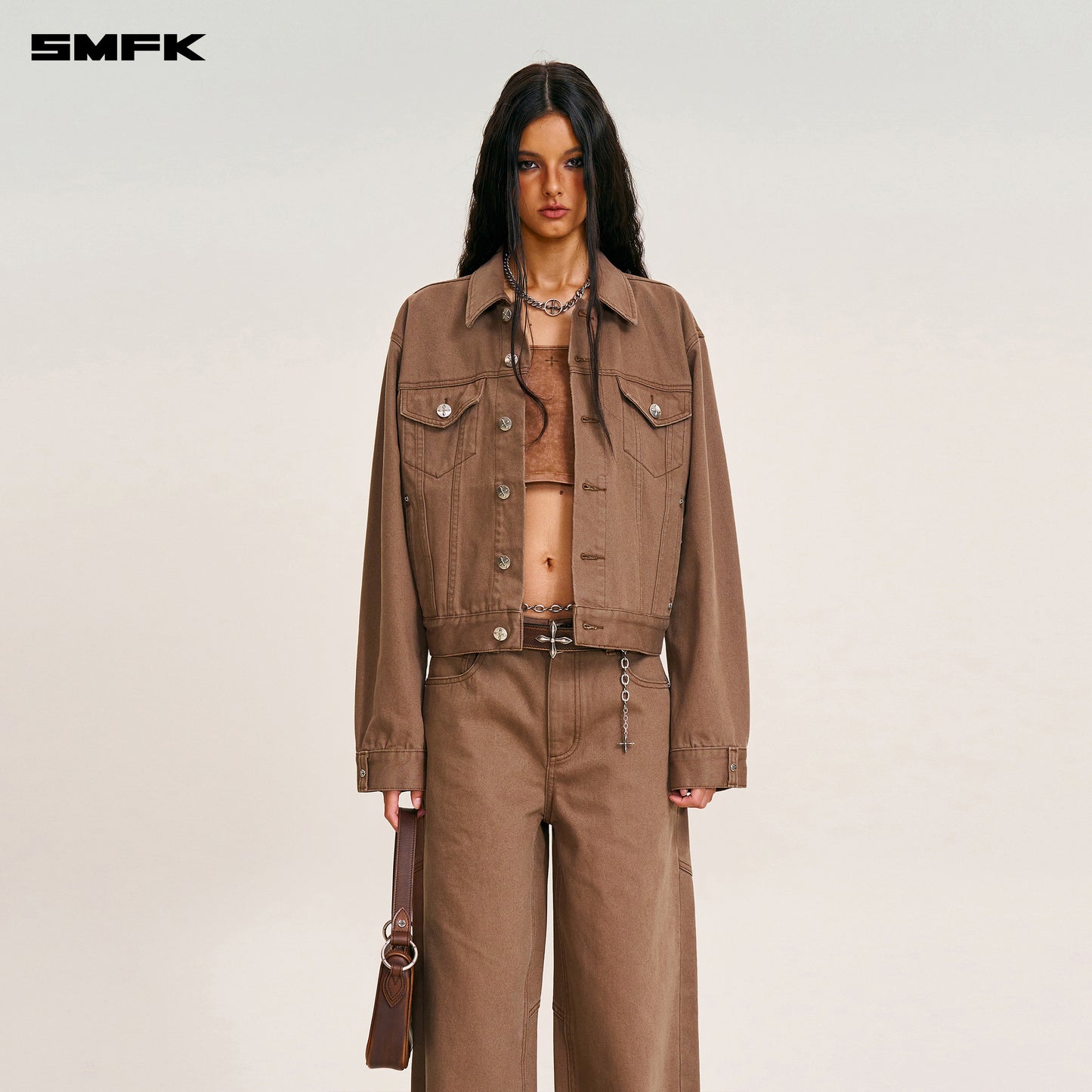 COMPASS MODE TOWER DENIM PANTS/ WILD HORSE BROWN