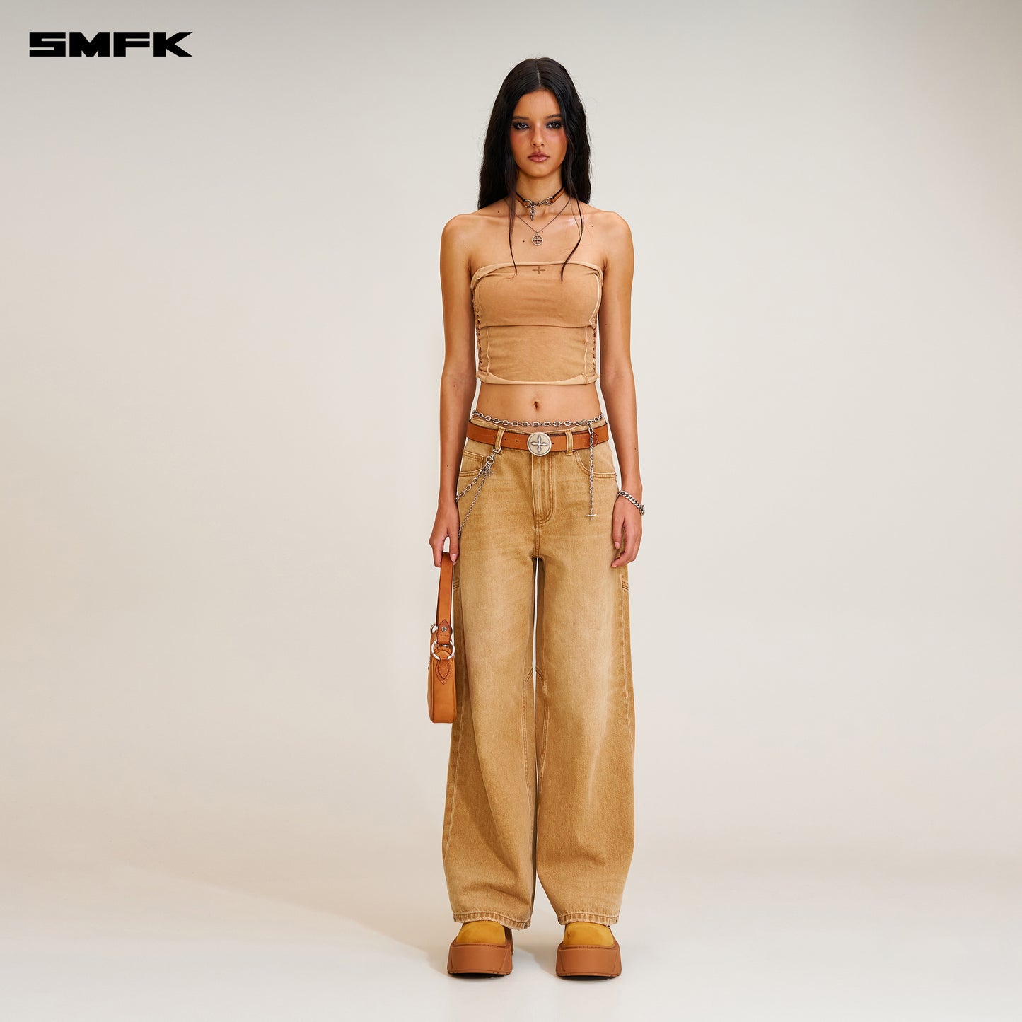 COMPASS MODE TOWER DENIM PANTS / GRASSLAND KHAKI