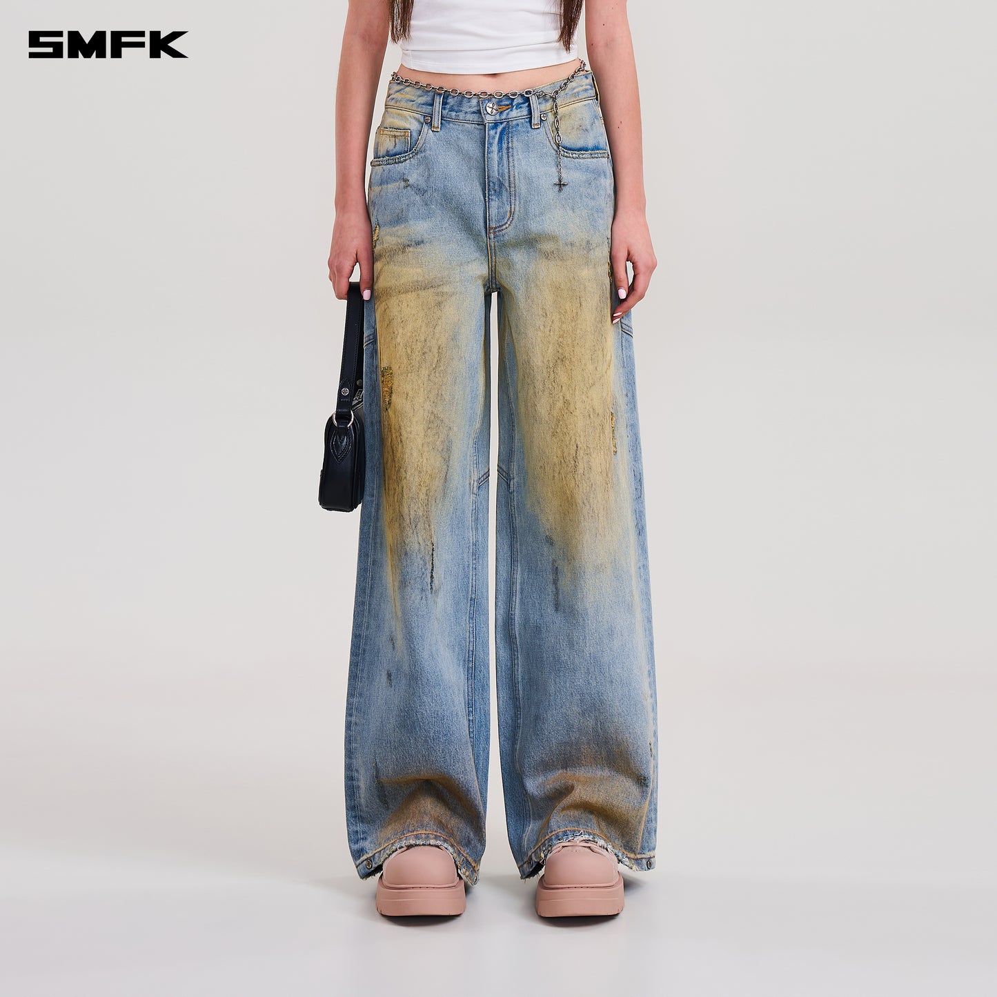 COMPASS MODE WASTELAND TOWER DENIM PANTS/ WILD SKY BLUE
