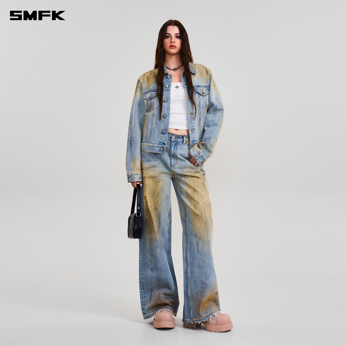 COMPASS MODE WASTELAND TOWER DENIM PANTS/ WILD SKY BLUE