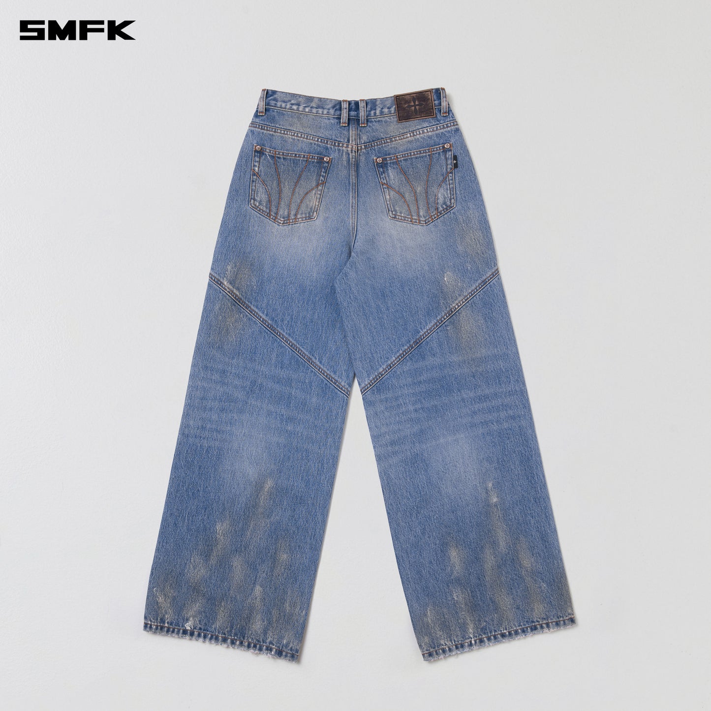 COMPASS MODE TIDE TOWER DENIM PANTS/ MARINE BLUE