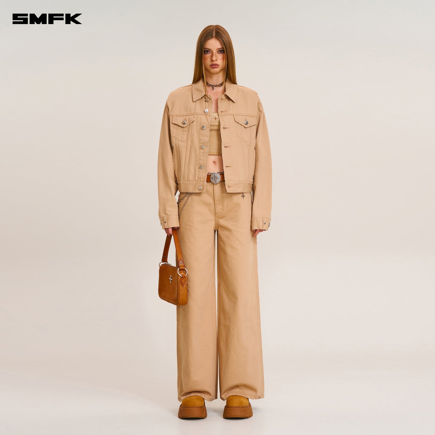 COMPASS MODE TOWER DENIM PANTS/ SAND