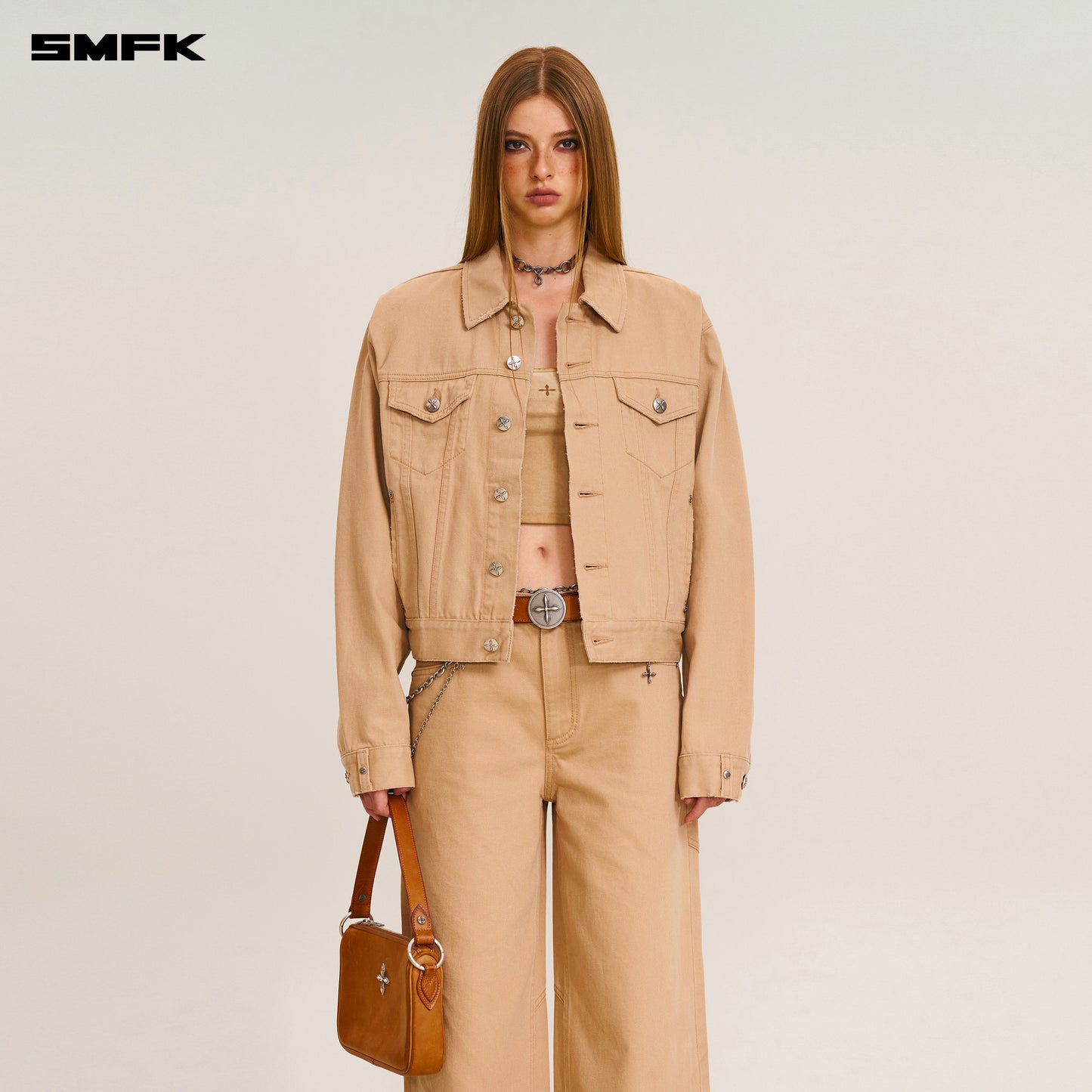 COMPASS MODE TOWER DENIM PANTS/ SAND