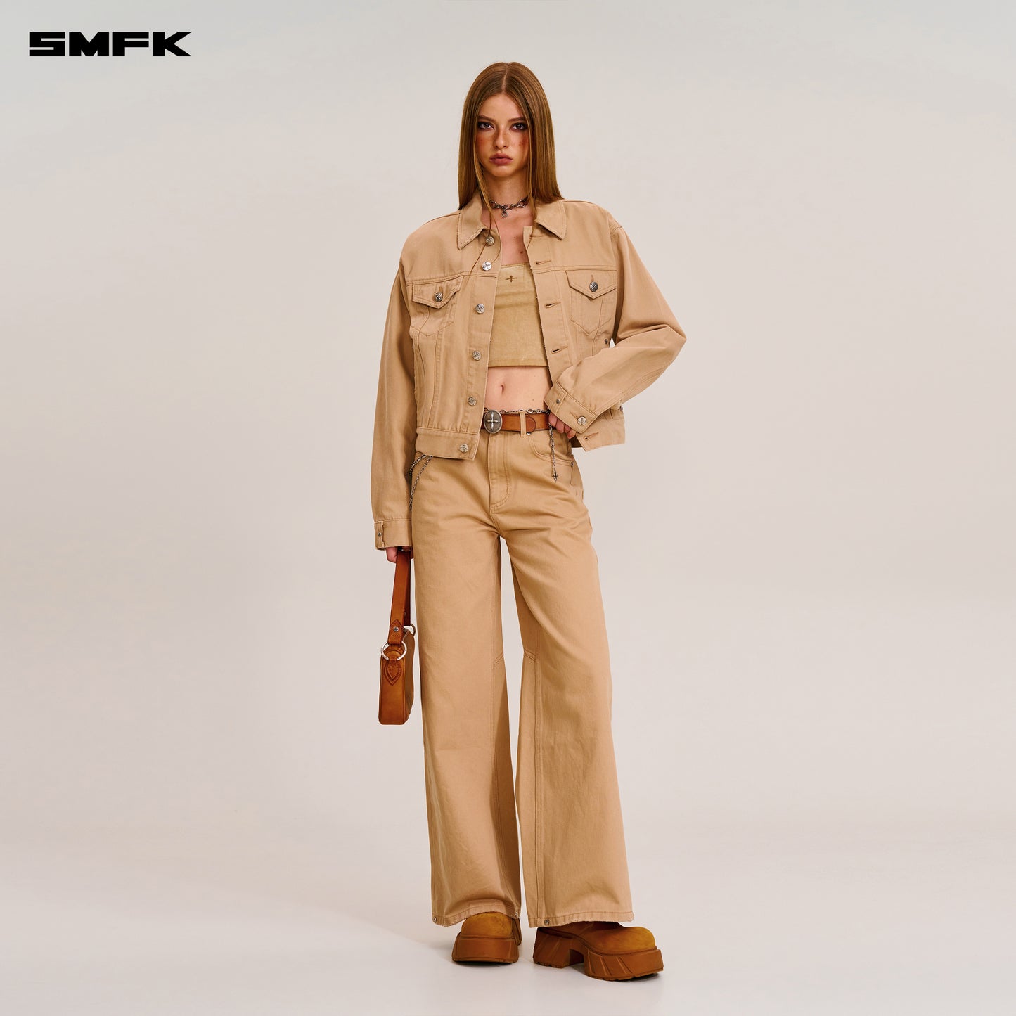COMPASS MODE TOWER DENIM PANTS/ SAND