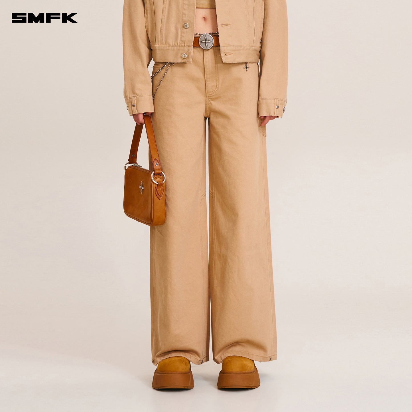 COMPASS MODE TOWER DENIM PANTS/ SAND