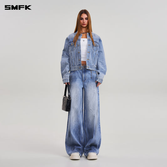 COMPASS MODE WASTELAND TOWER DENIM PANTS/ SKY BLUE
