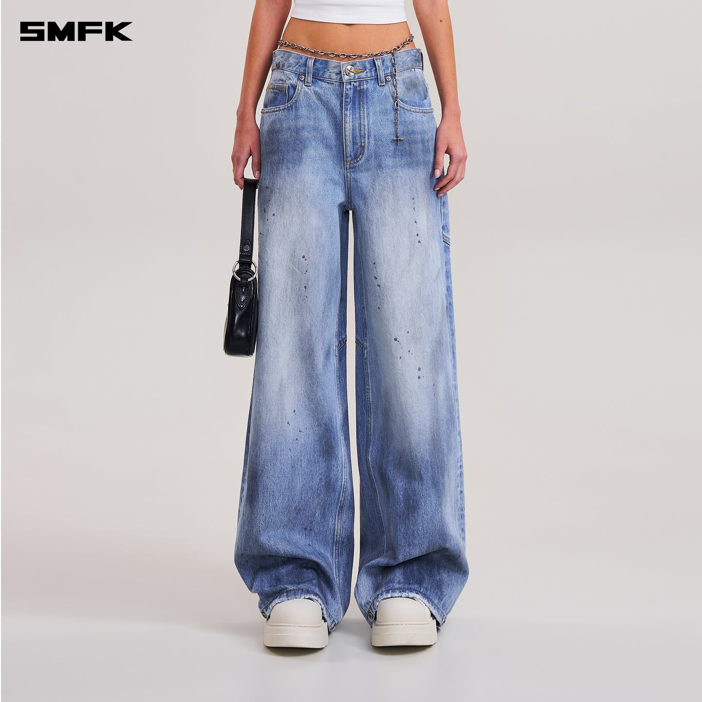 COMPASS MODE WASTELAND TOWER DENIM PANTS/ SKY BLUE
