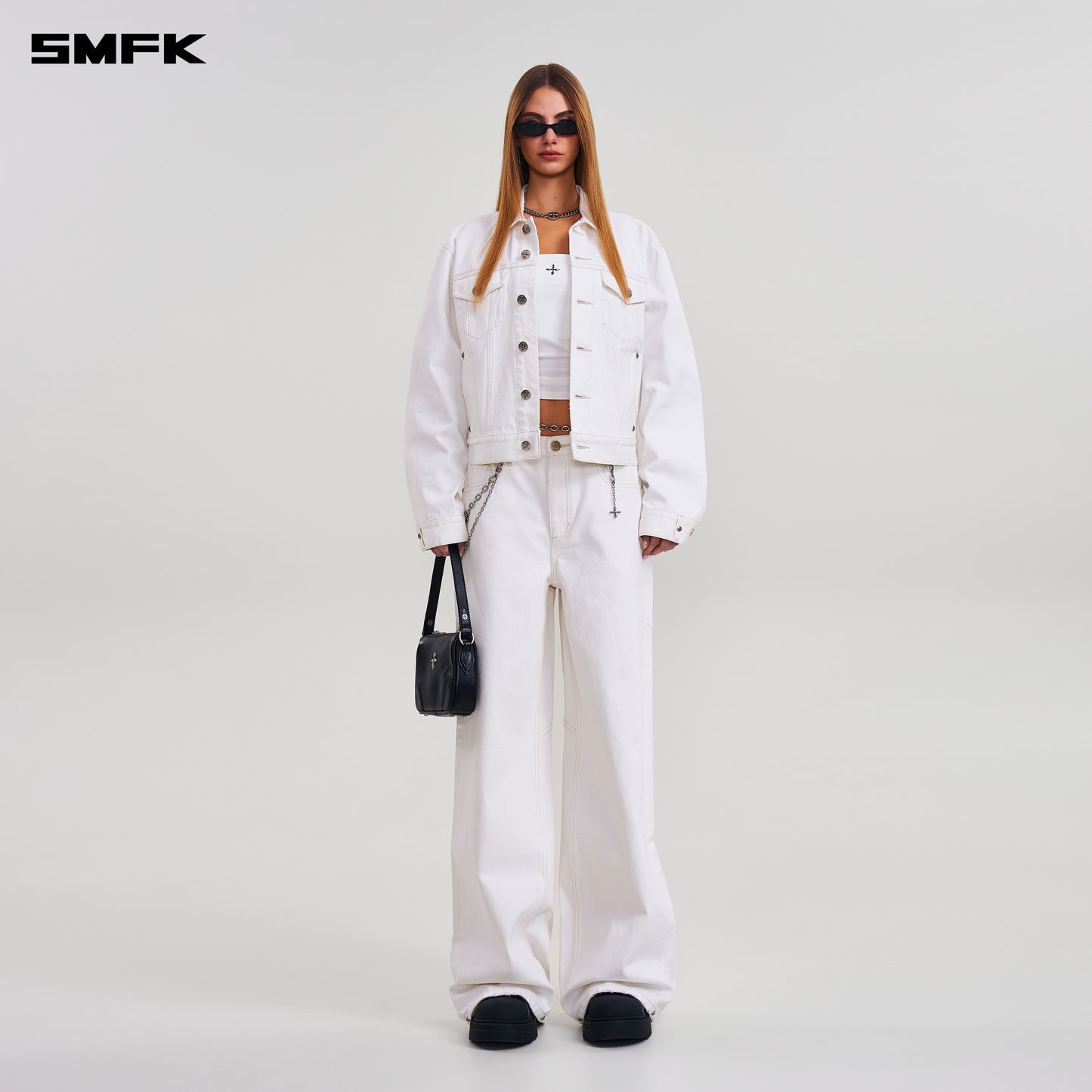 COMPASS TOWER DENIM PANTS/ SNOW MOUNTAIN WHITE