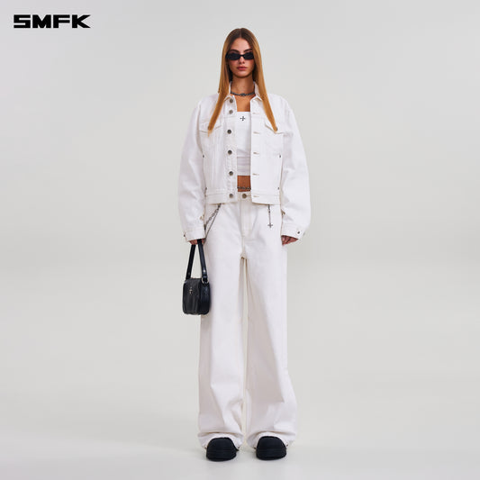 COMPASS TOWER DENIM PANTS/ SNOW MOUNTAIN WHITE