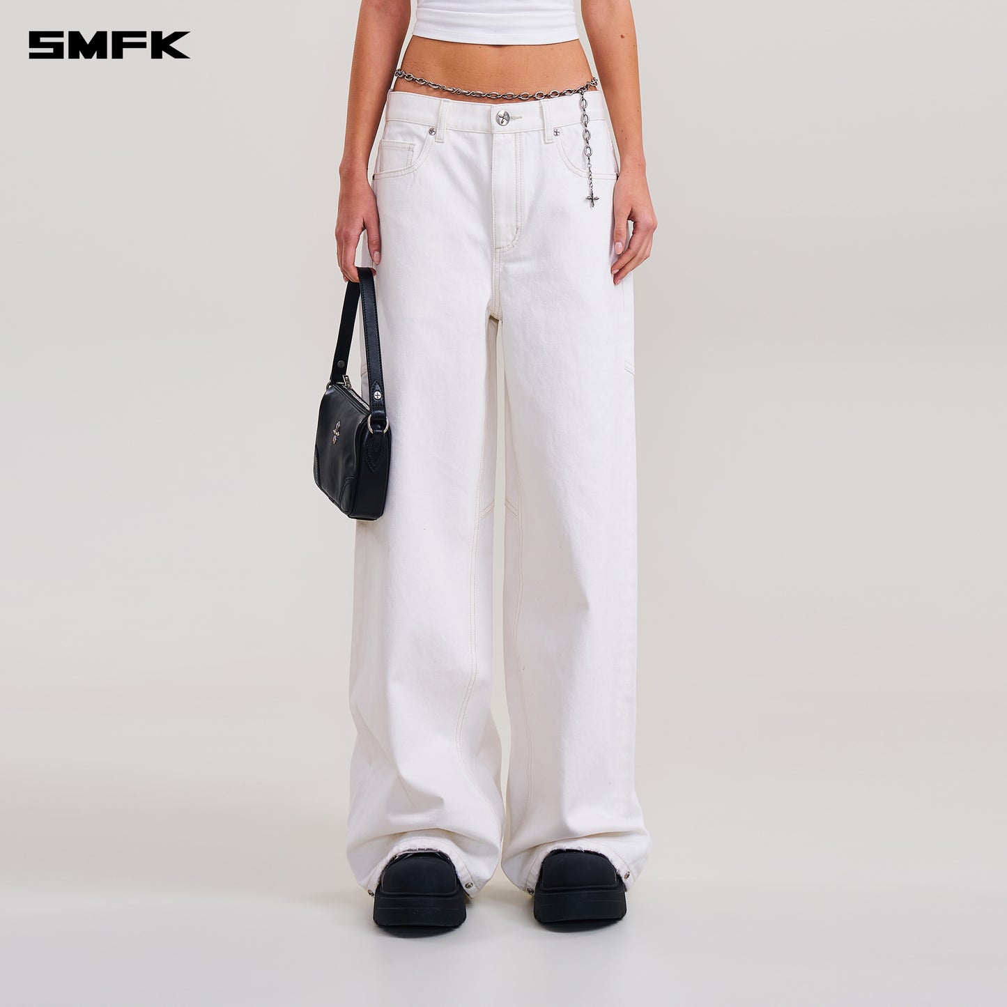 COMPASS TOWER DENIM PANTS/ SNOW MOUNTAIN WHITE