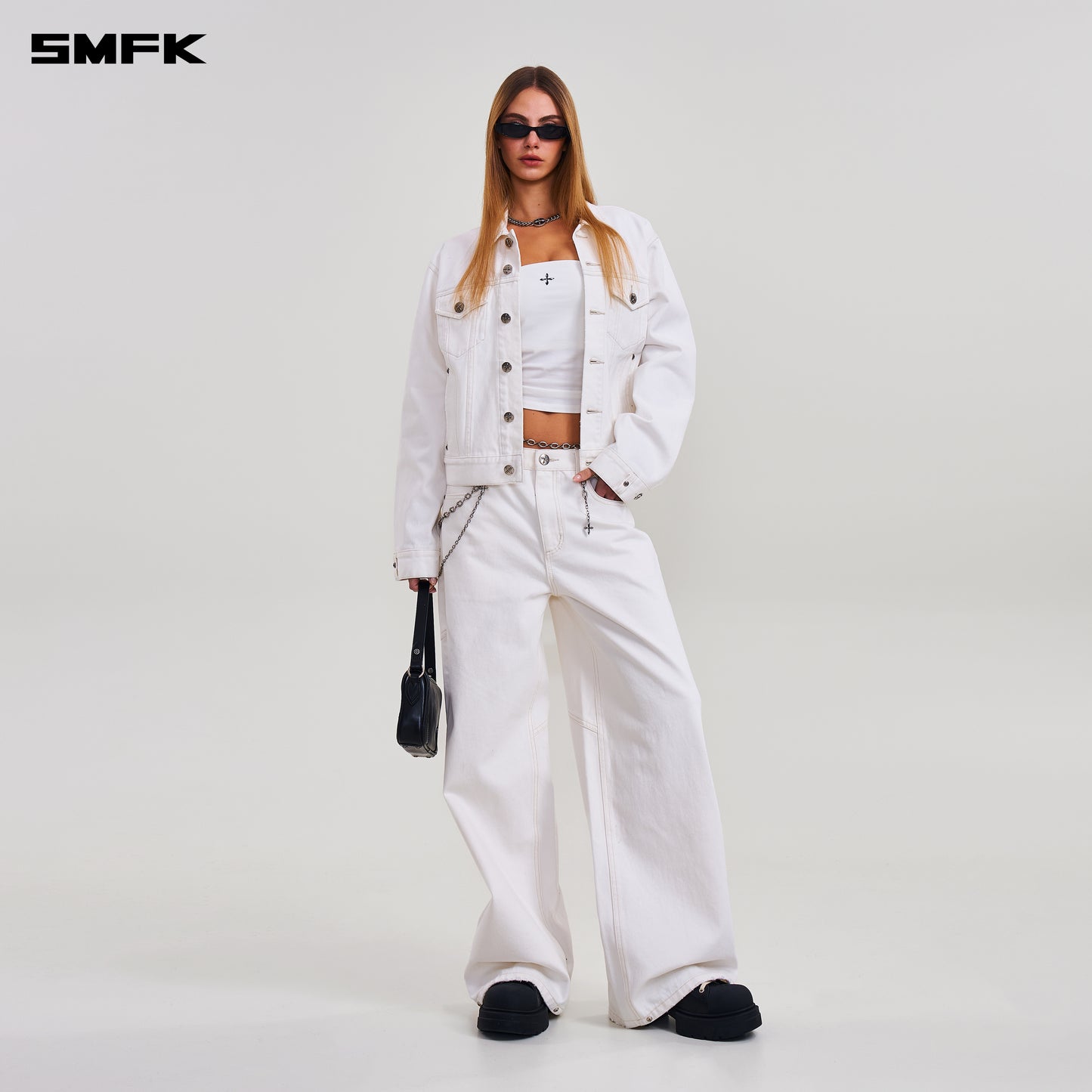 COMPASS TOWER DENIM PANTS/ SNOW MOUNTAIN WHITE