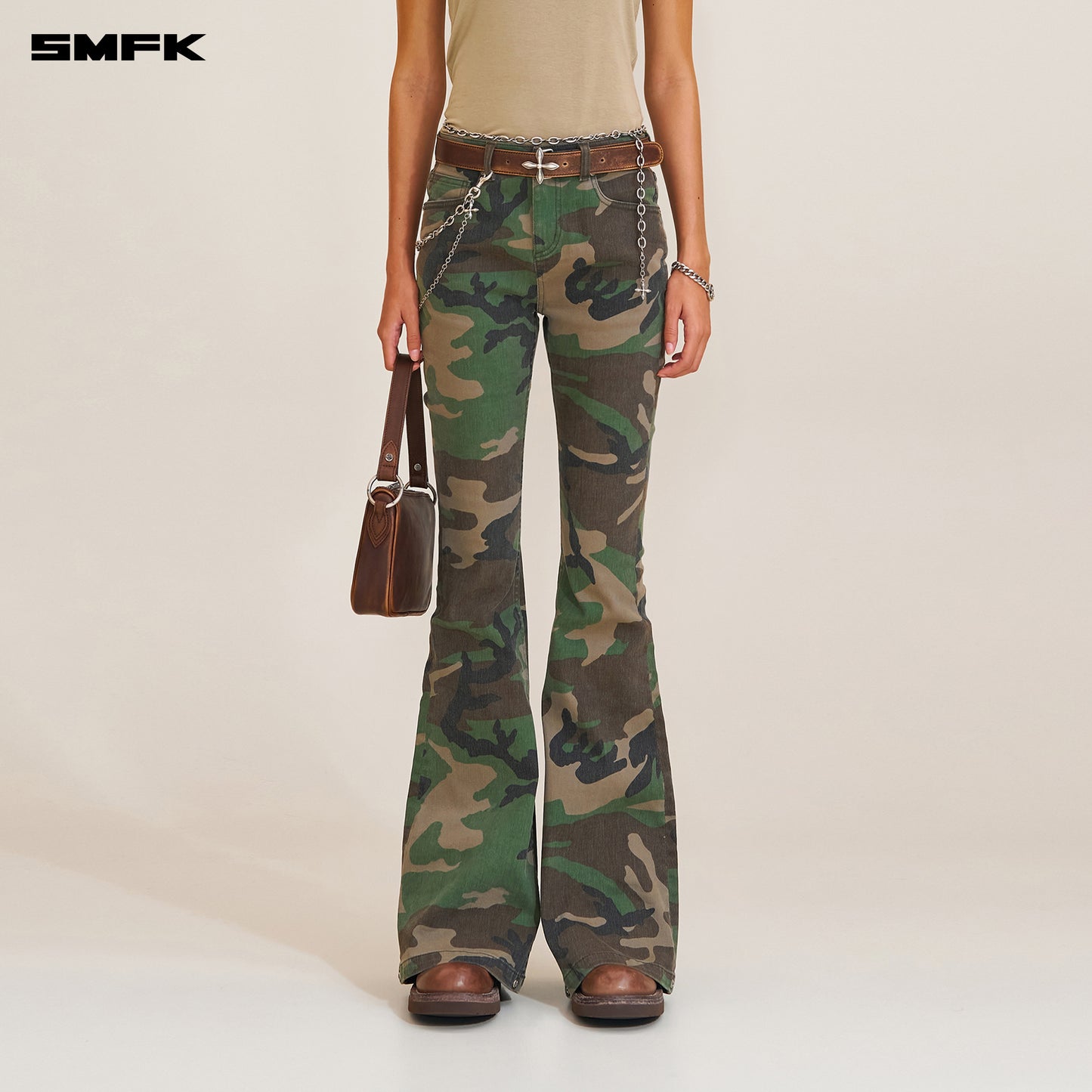 COMPASS HUNRRICANE DENIM PANTS / ARMY GREEN CAMOUFLAGE