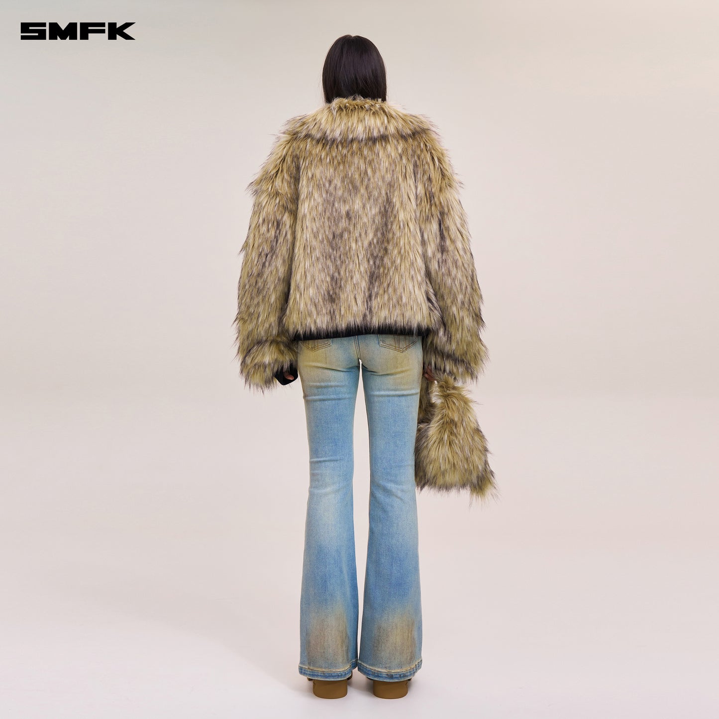 COMPASS MODE WASTELAND HUNRRICANE HANDPAINTED DENIM PANTS/ WILD SKY BLUE