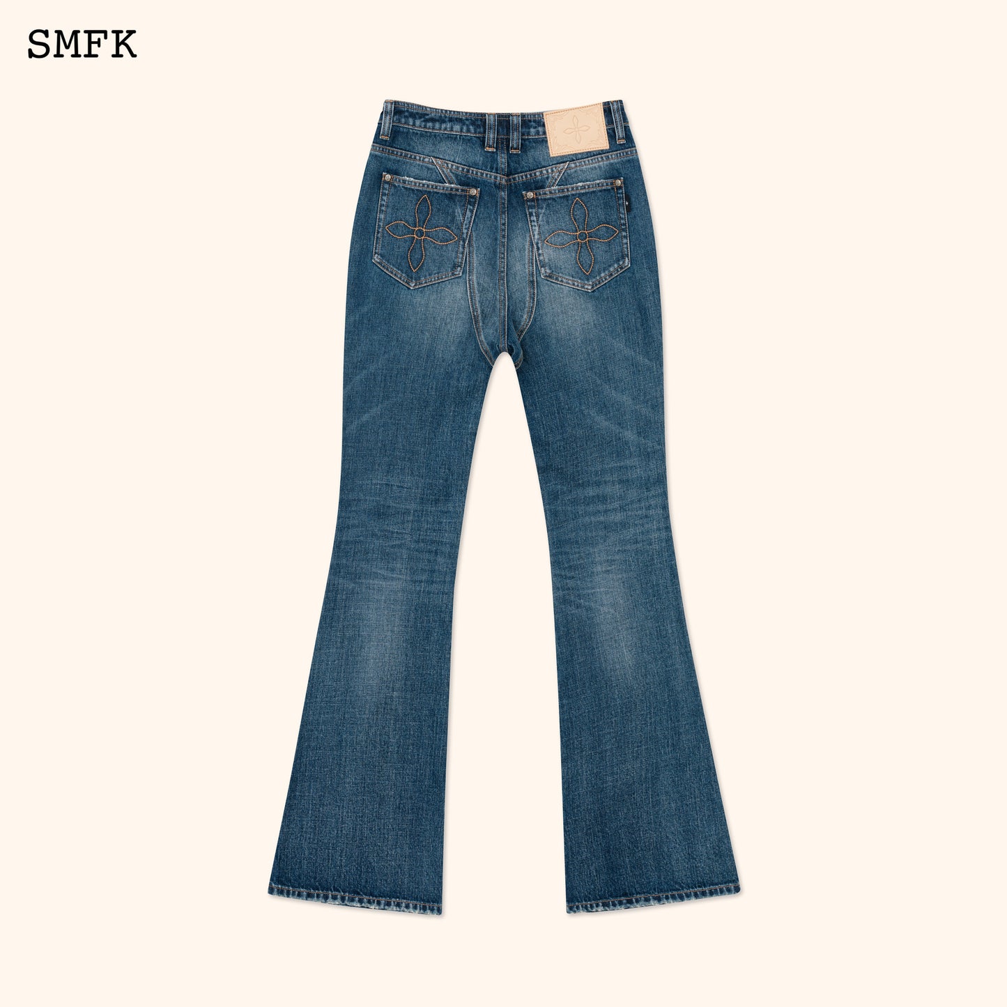 COMPASS TARPAN CLASSIC FLARED JEANS RETRO BLUE