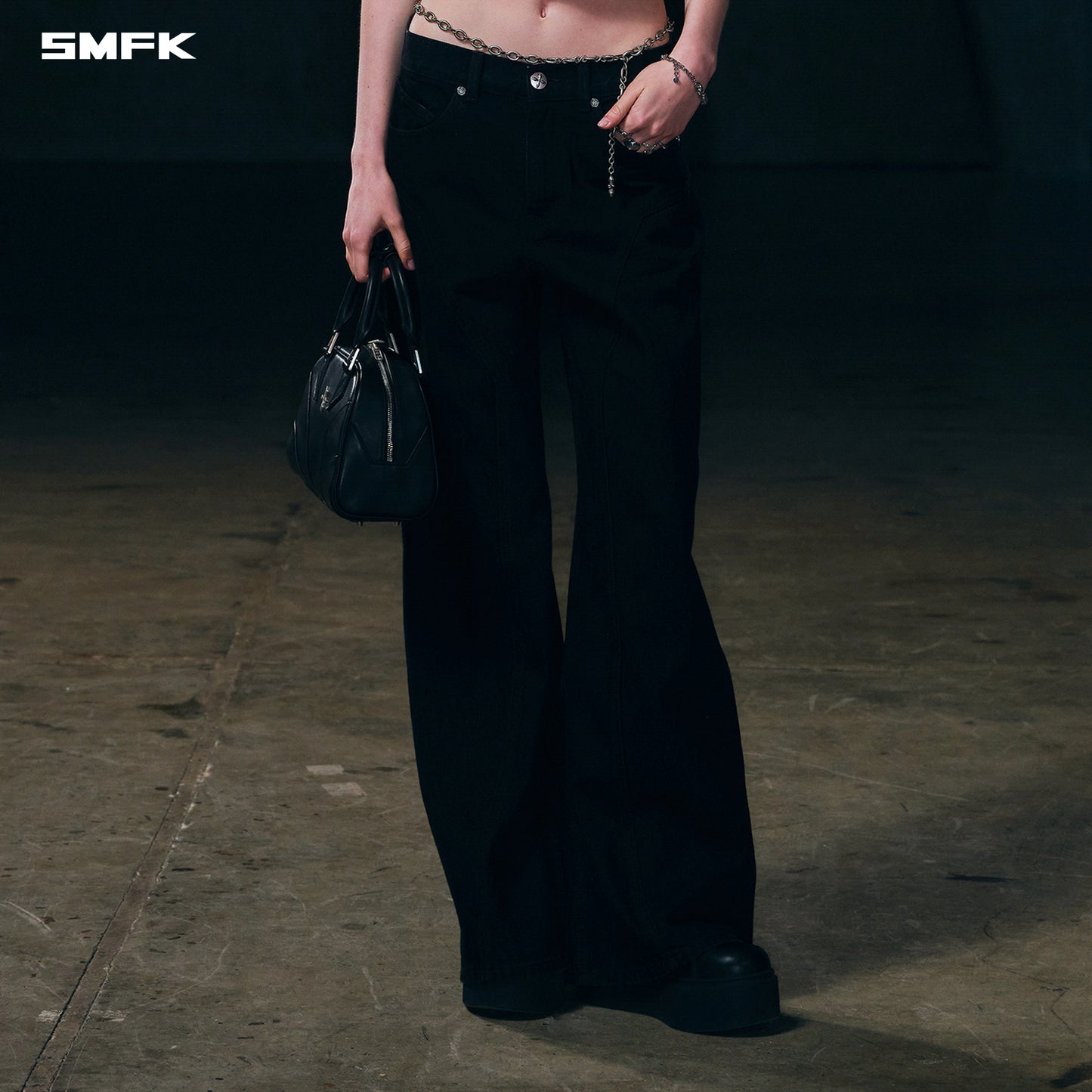 WILD MIRAGE TOWER DENIM PANTS/COTTON