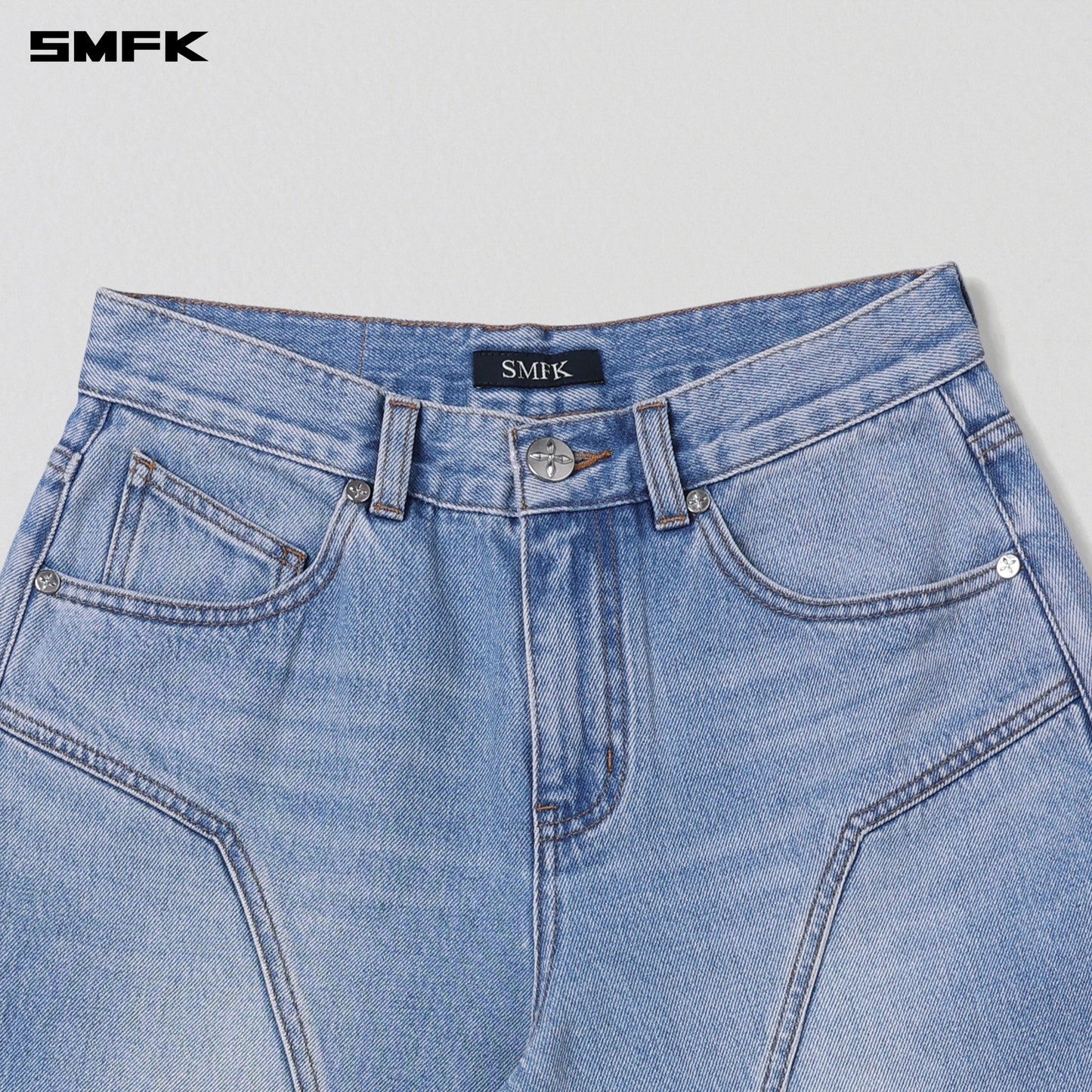 WILD MIRAGE TOWER DENIM PANTS/COTTON