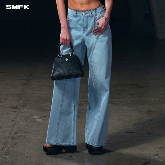 WILD MIRAGE TOWER DENIM PANTS/COTTON