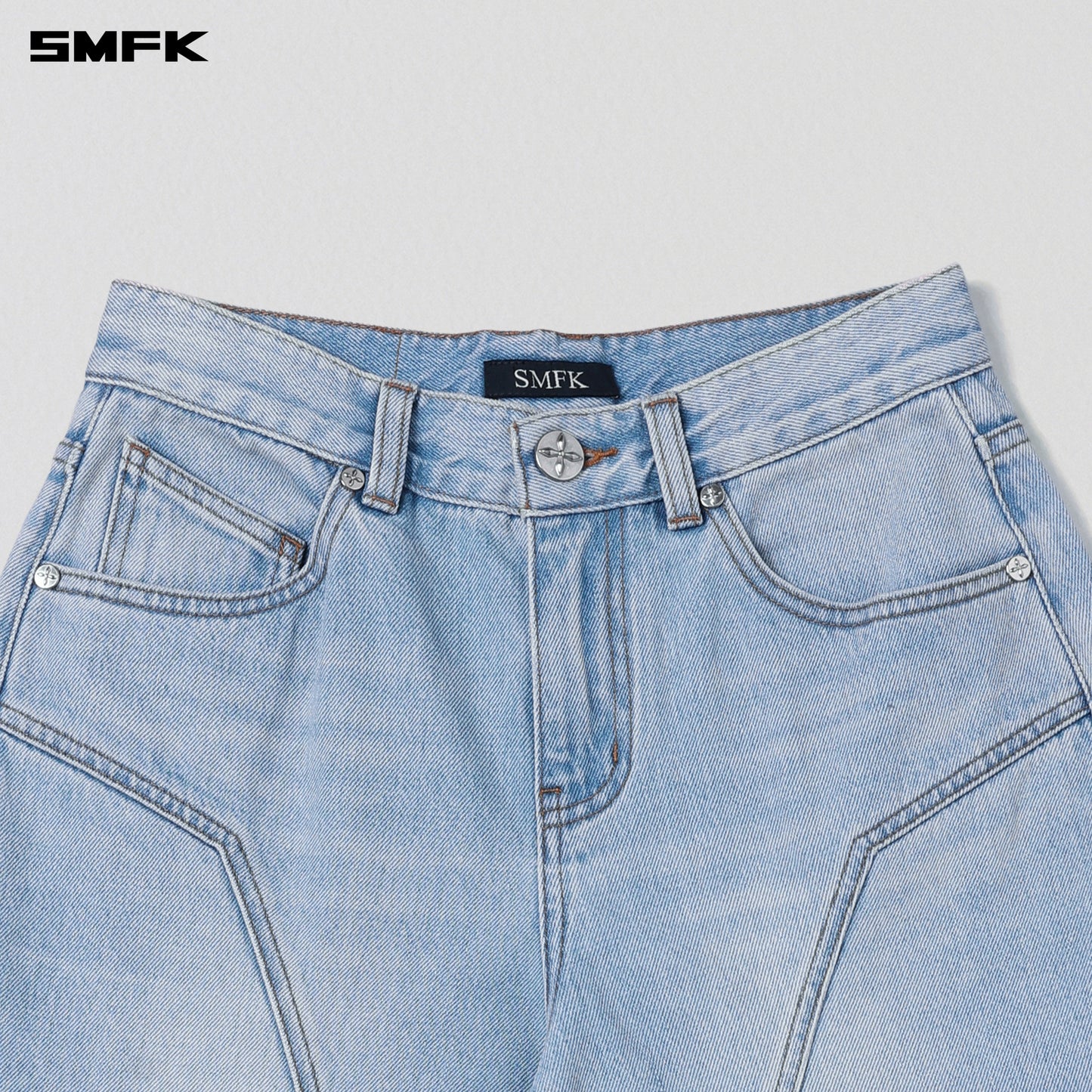 WILD MIRAGE TOWER DENIM PANTS/COTTON