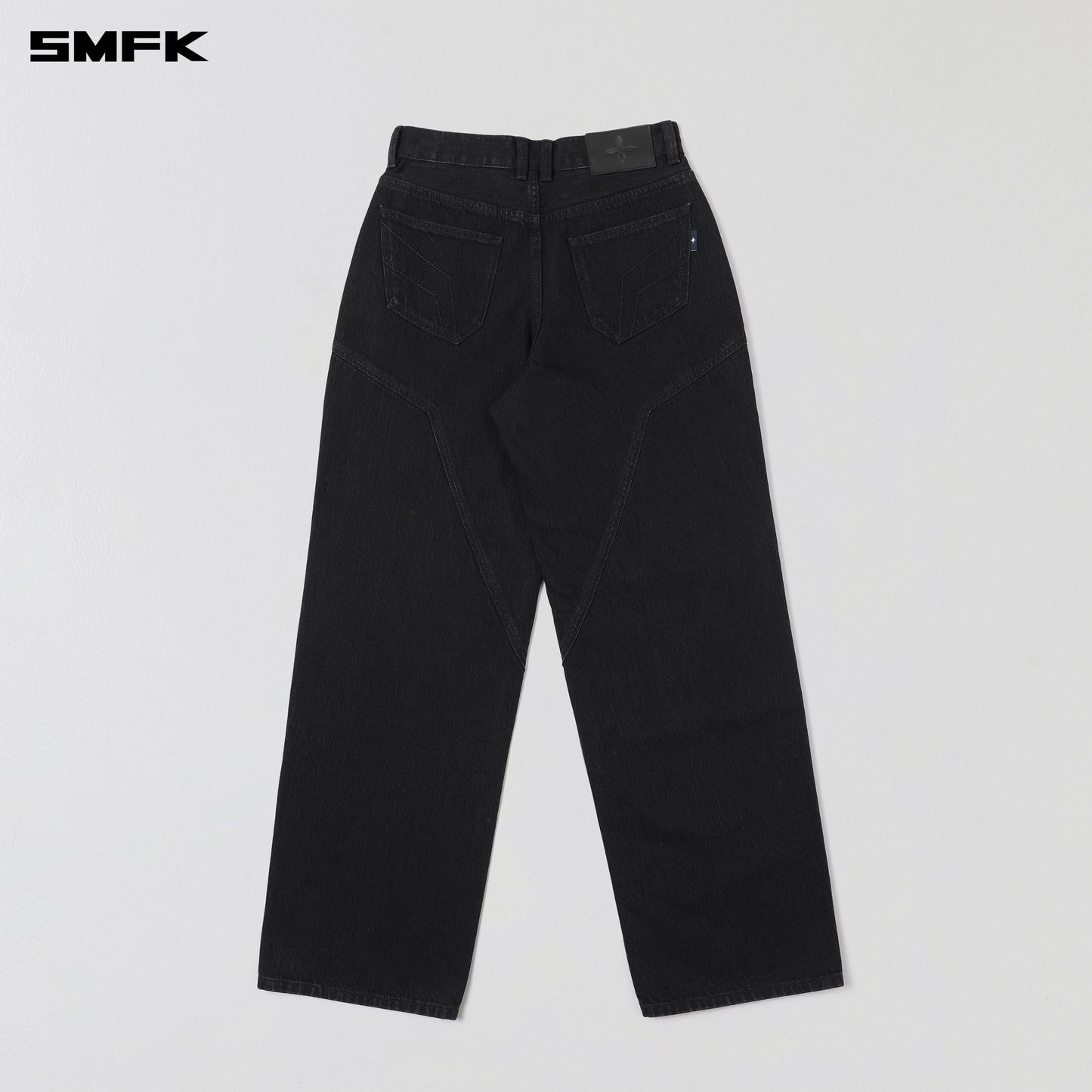 WILD MIRAGE LOOSE STRT DENIM PANTS/COTTON