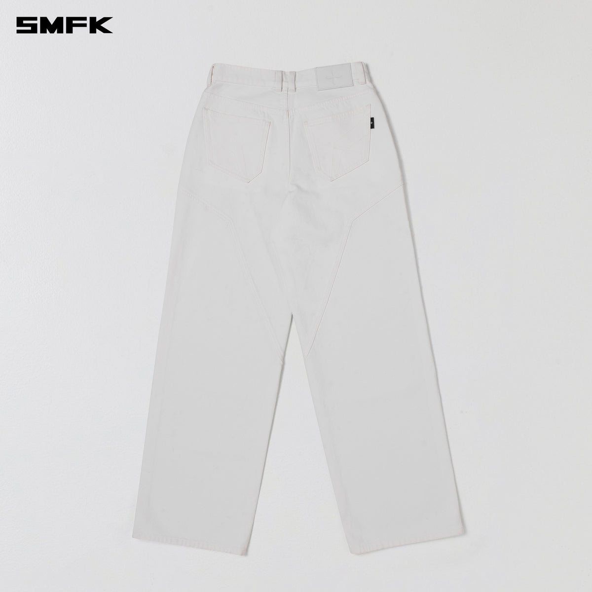 WILD MIRAGE LOOSE STRT DENIM PANTS/COTTON CLOUD WHITE