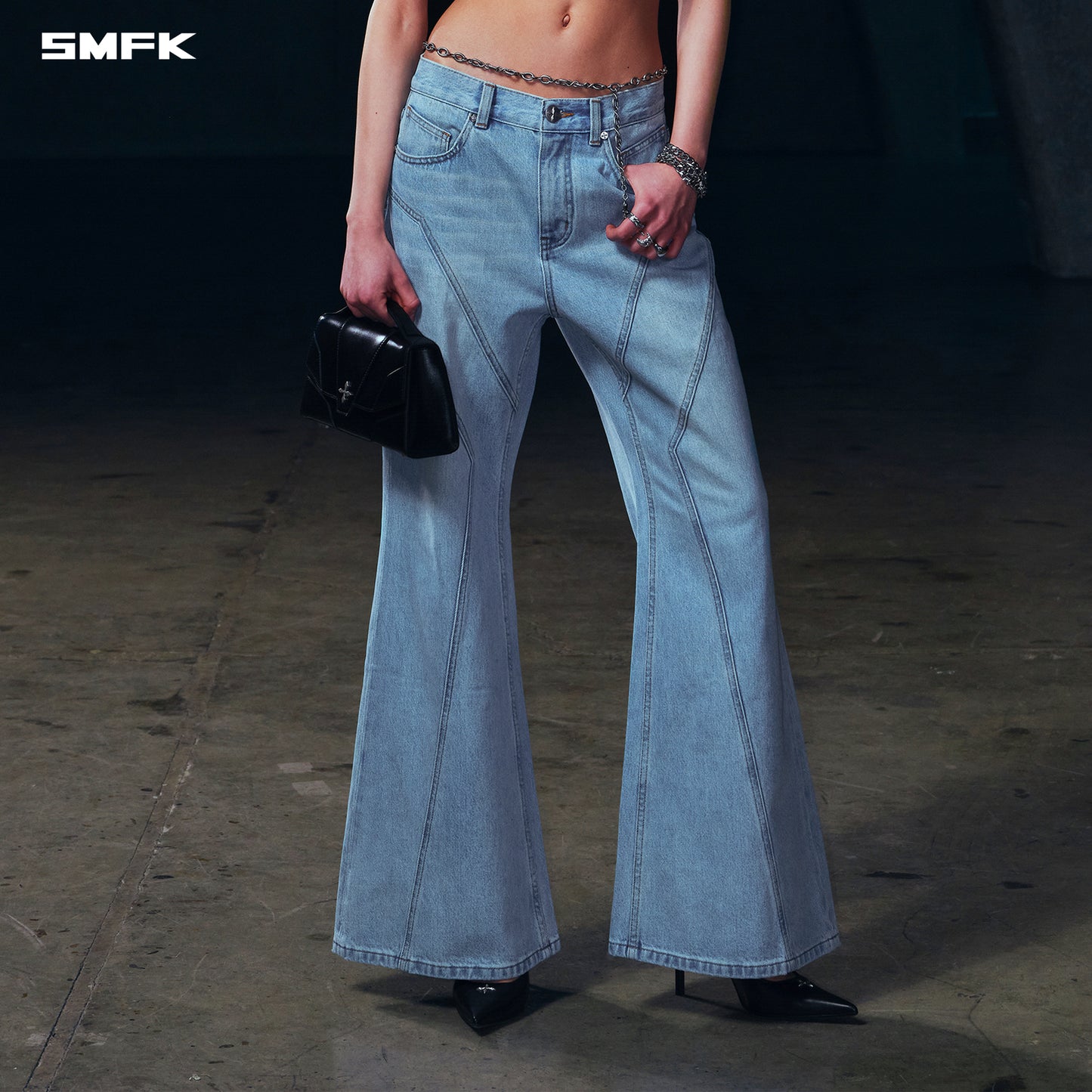 WILD MIRAGE HURRICANE DENIM PANTS/COTTON