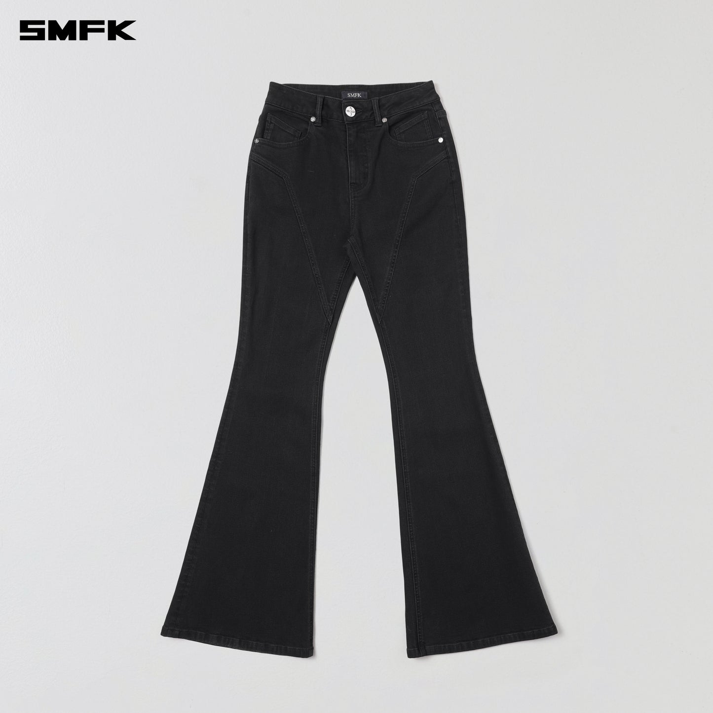 WILD HURRICANE FLARED DENIM PANTS/E-COTTON