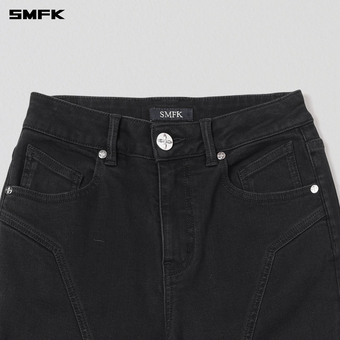 WILD HURRICANE FLARED DENIM PANTS/E-COTTON