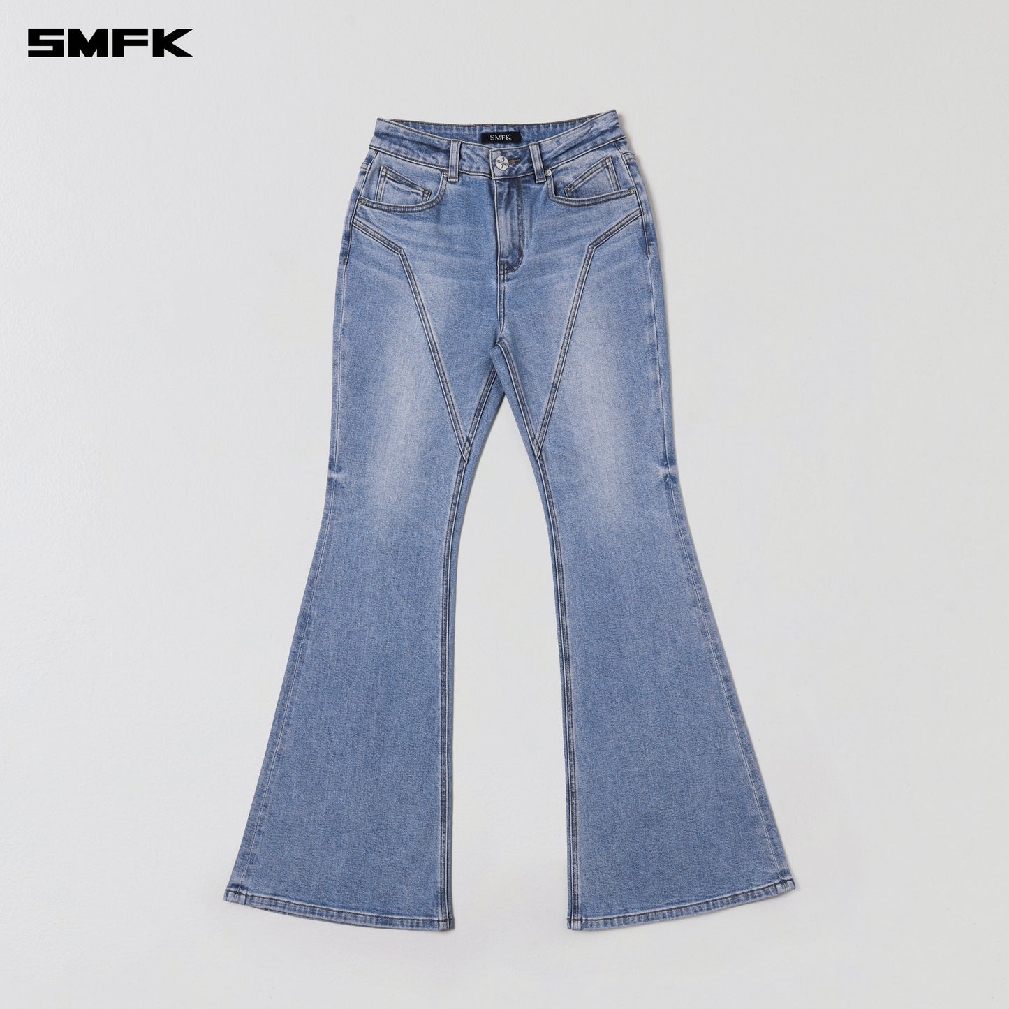 WILD HURRICANE FLARED DENIM PANTS/E-COTTON