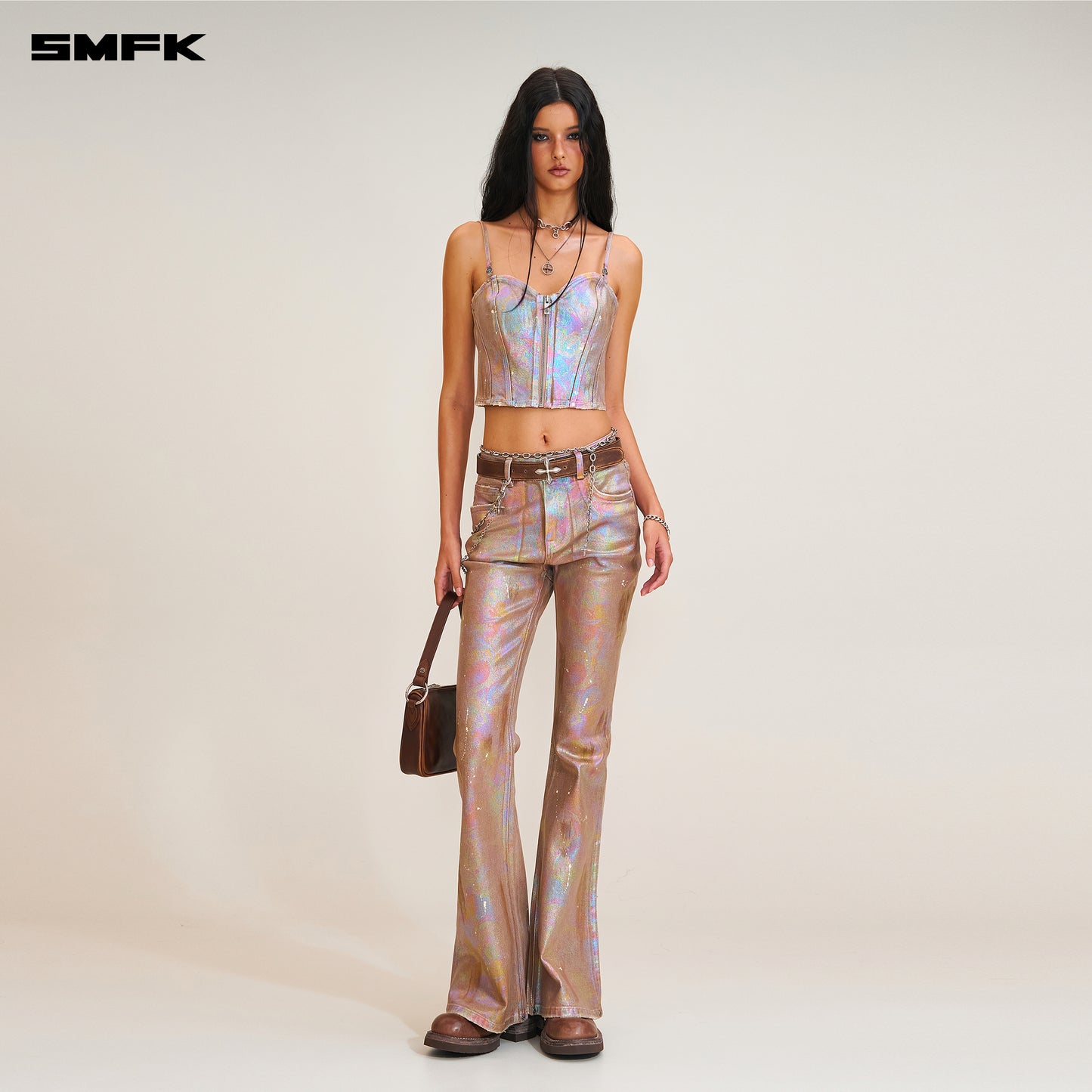RAGE WILD HURRICANE FANTASY HANDCRAFT FLARED DENIM PANTS FANTASY LAND