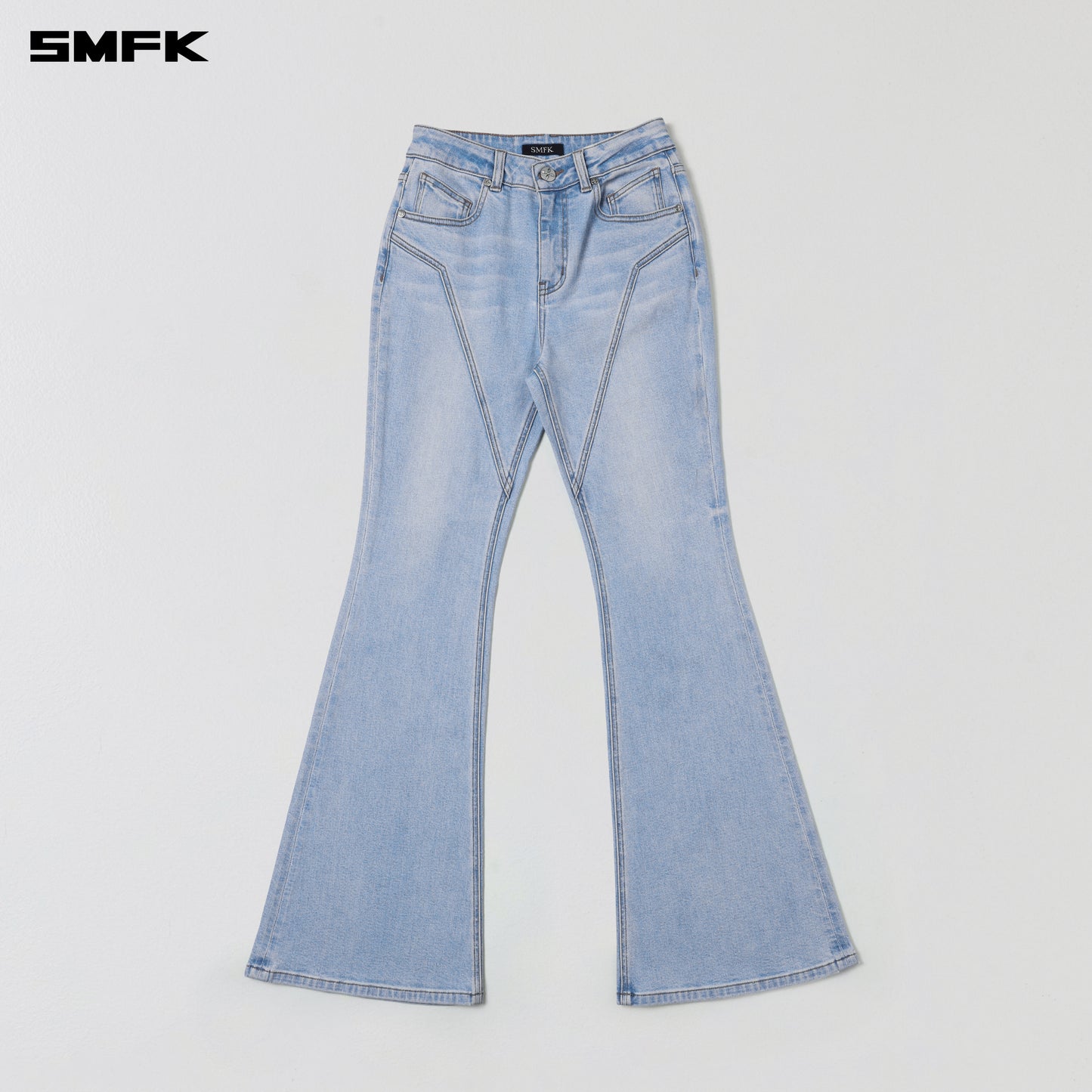 WILD HURRICANE FLARED DENIM PANTS/E-COTTON