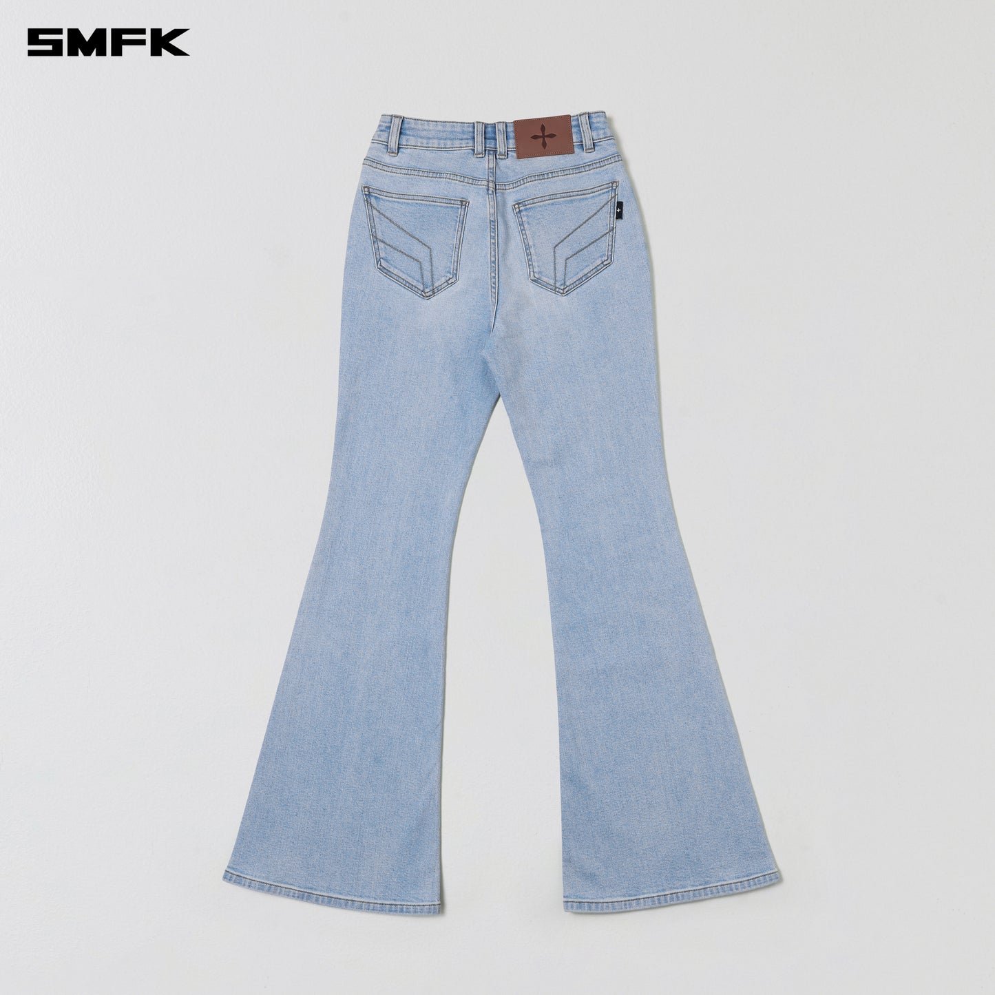 WILD HURRICANE FLARED DENIM PANTS/E-COTTON
