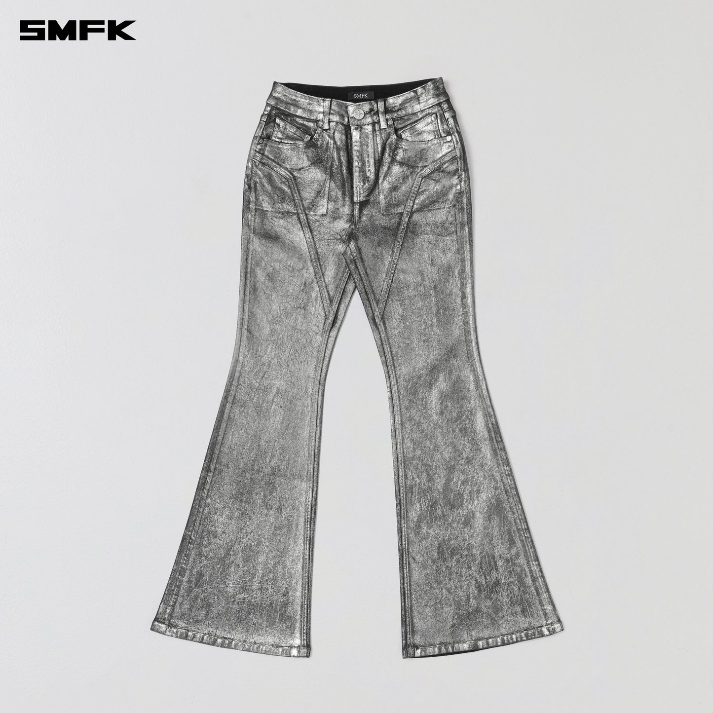 WILD HURRICANE FLARED DENIM PANTS/E-COTTON
