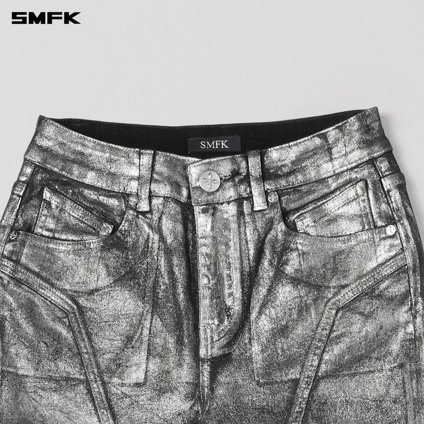 WILD HURRICANE FLARED DENIM PANTS/E-COTTON