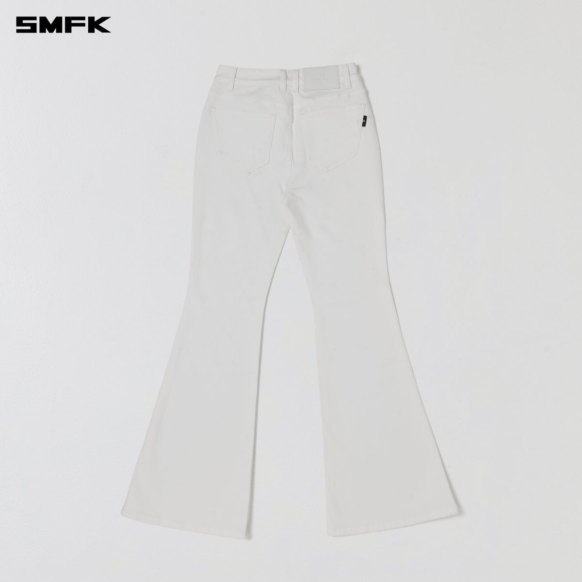 WILD HURRICANE FLARED DENIM PANTS/E-COTTON CLOUD WHITE