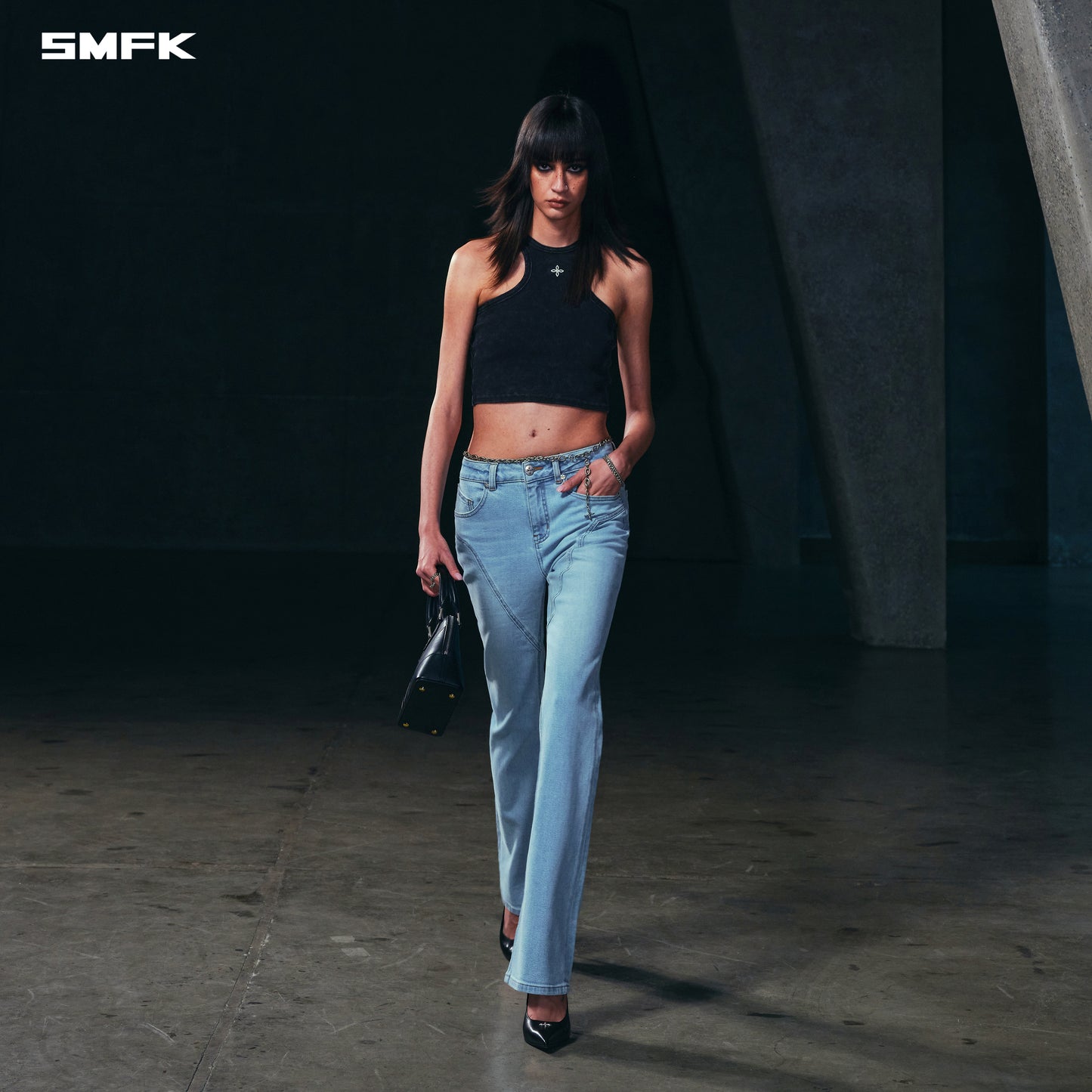 PERMANENT MODEL STRT DENIM PANTS/E-COTTON